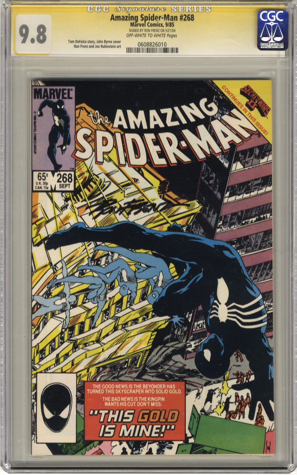 AMAZING SPIDER-MAN 268 - CGC 9.8 Signature Series