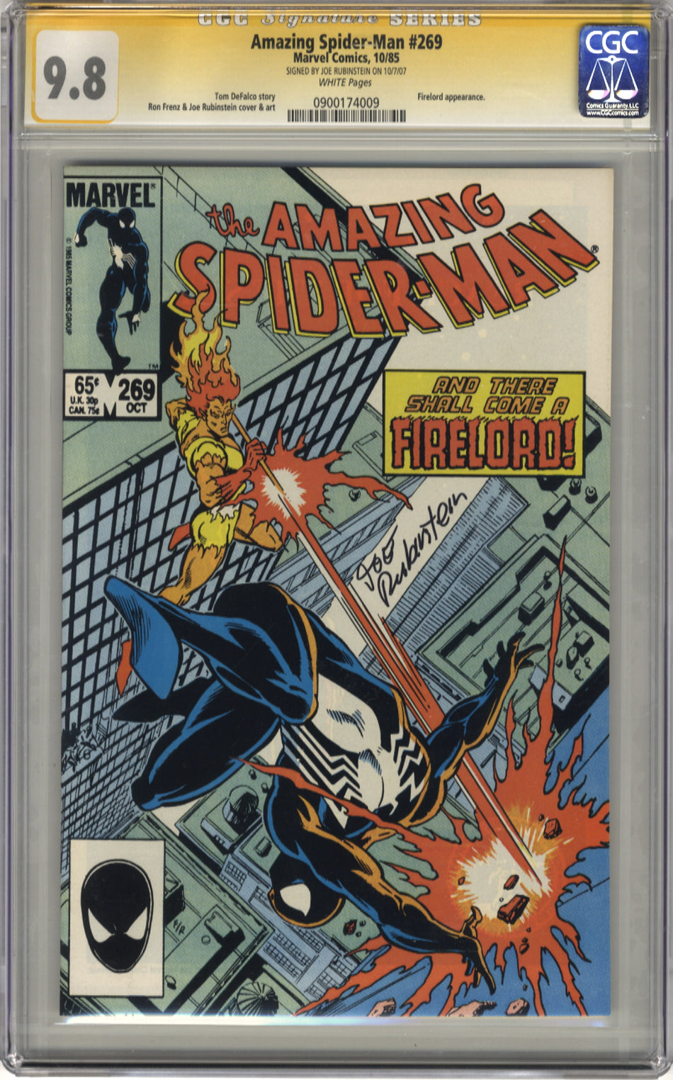 AMAZING SPIDER-MAN 269 - CGC 9.8 Signature Series