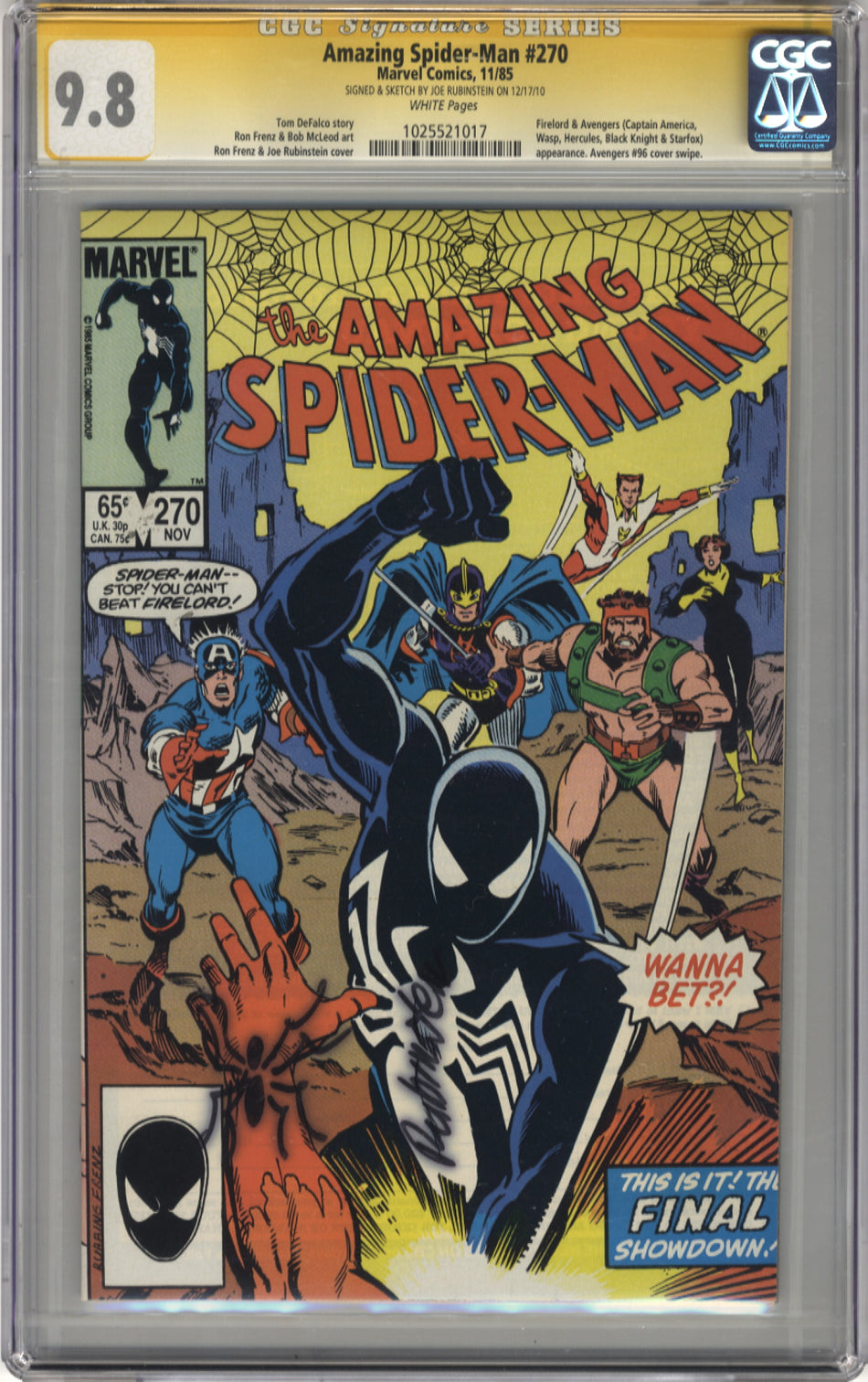 AMAZING SPIDER-MAN 270 - CGC 9.8 Signature Series