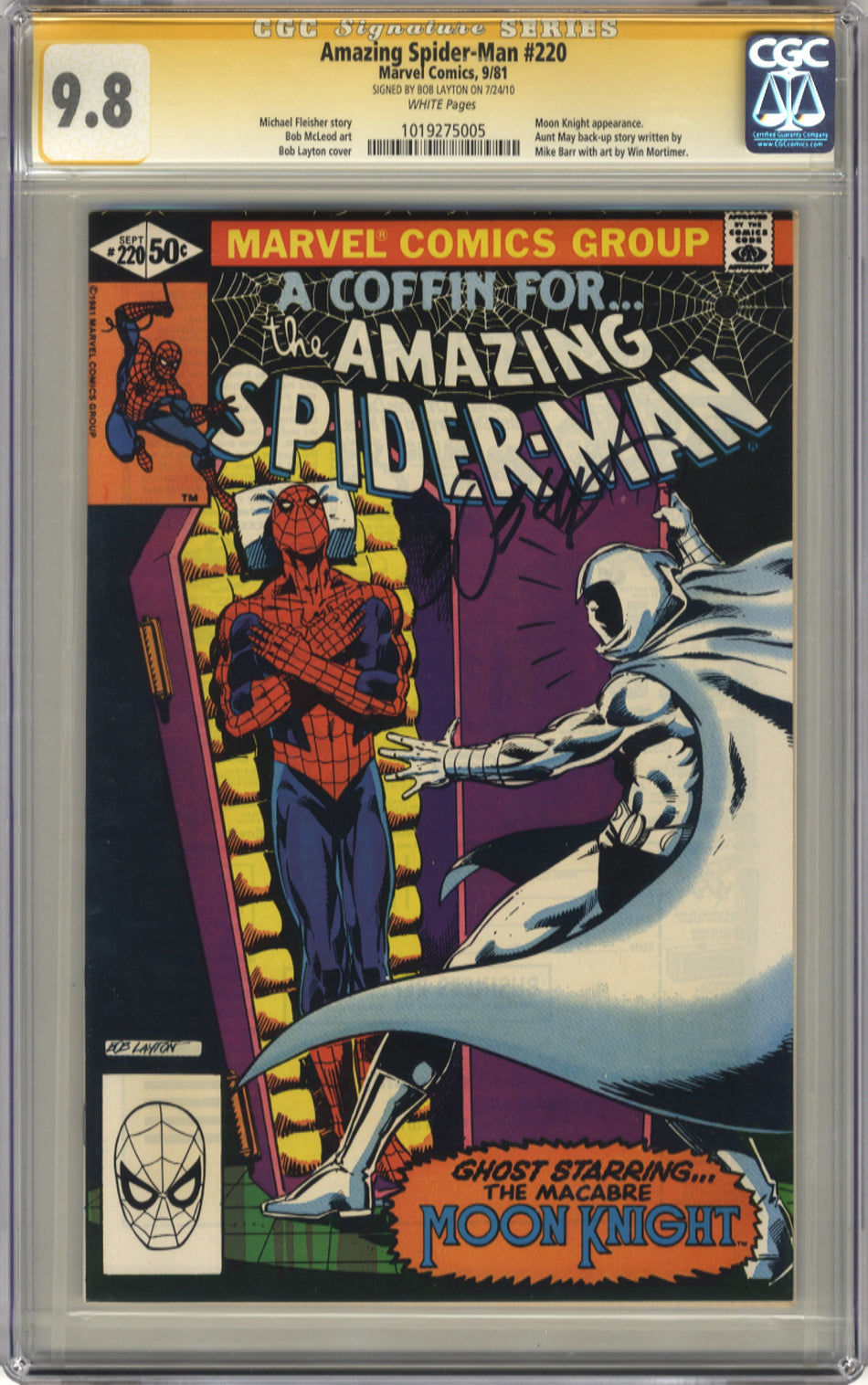 AMAZING SPIDER-MAN 220 - CGC 9.8 Signature Series