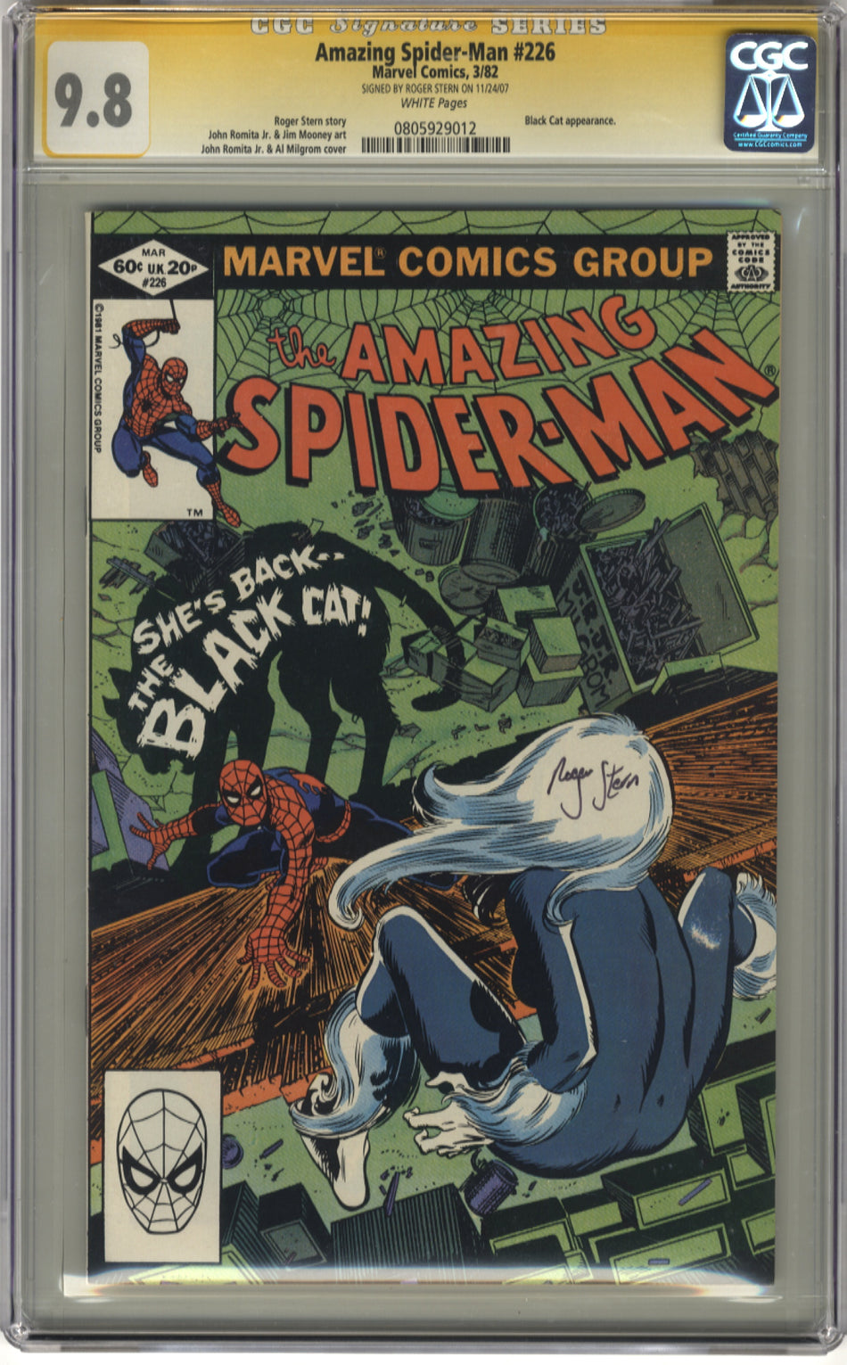 AMAZING SPIDER-MAN 226 - CGC 9.8 Signature Series