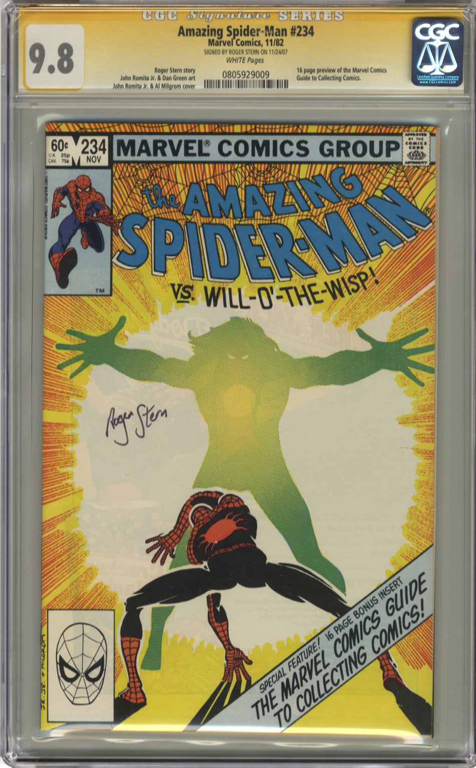AMAZING SPIDER-MAN 234 - CGC 9.8 Signature Series