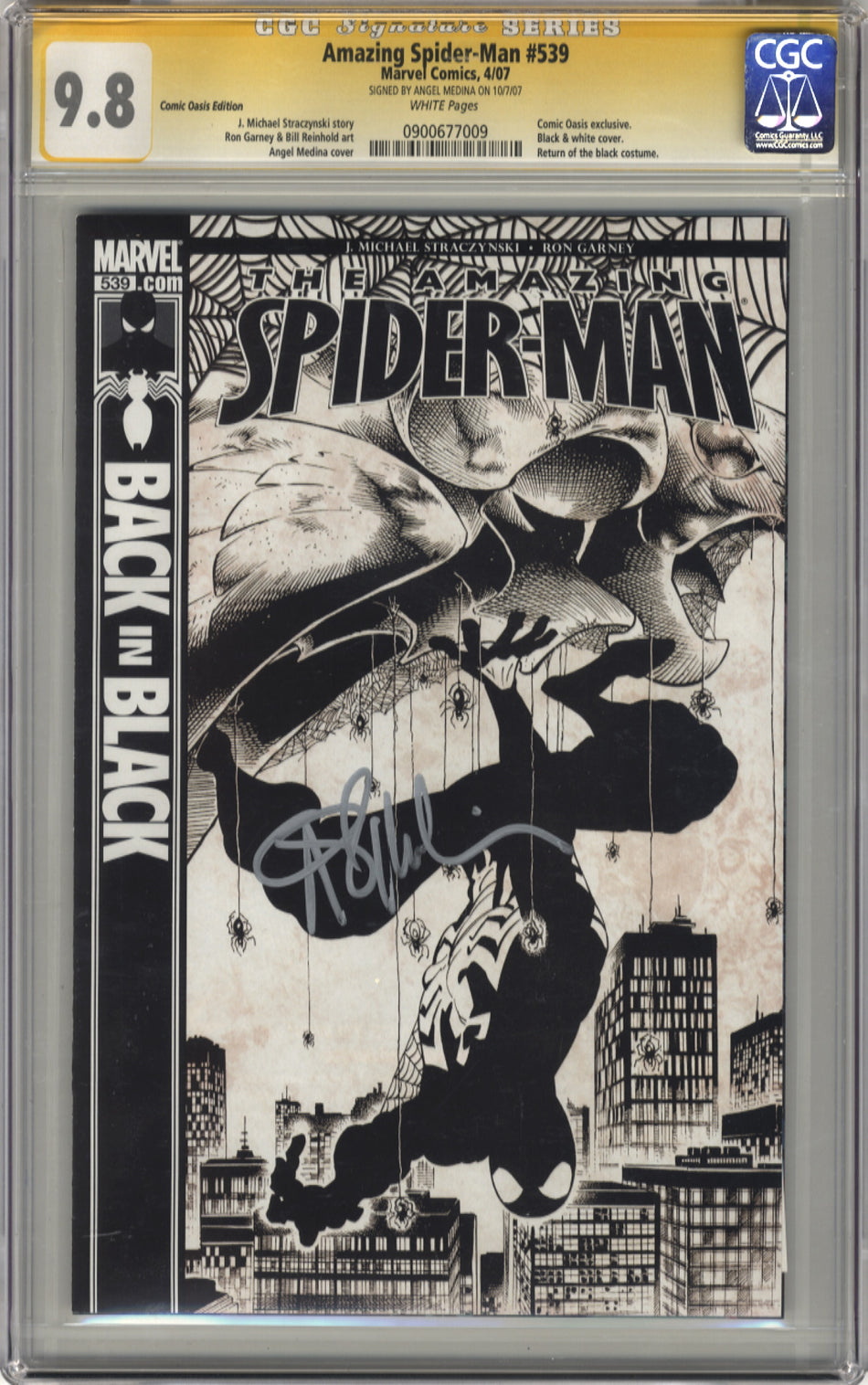AMAZING SPIDER-MAN 539 - CGC 9.8 Signature Series - Comic Oasis Exclusive