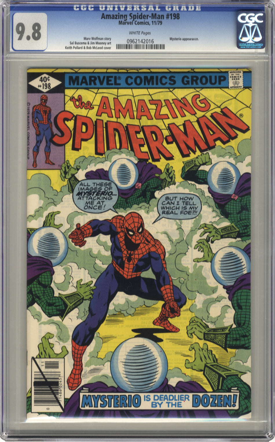 AMAZING SPIDER-MAN 198 - CGC 9.8