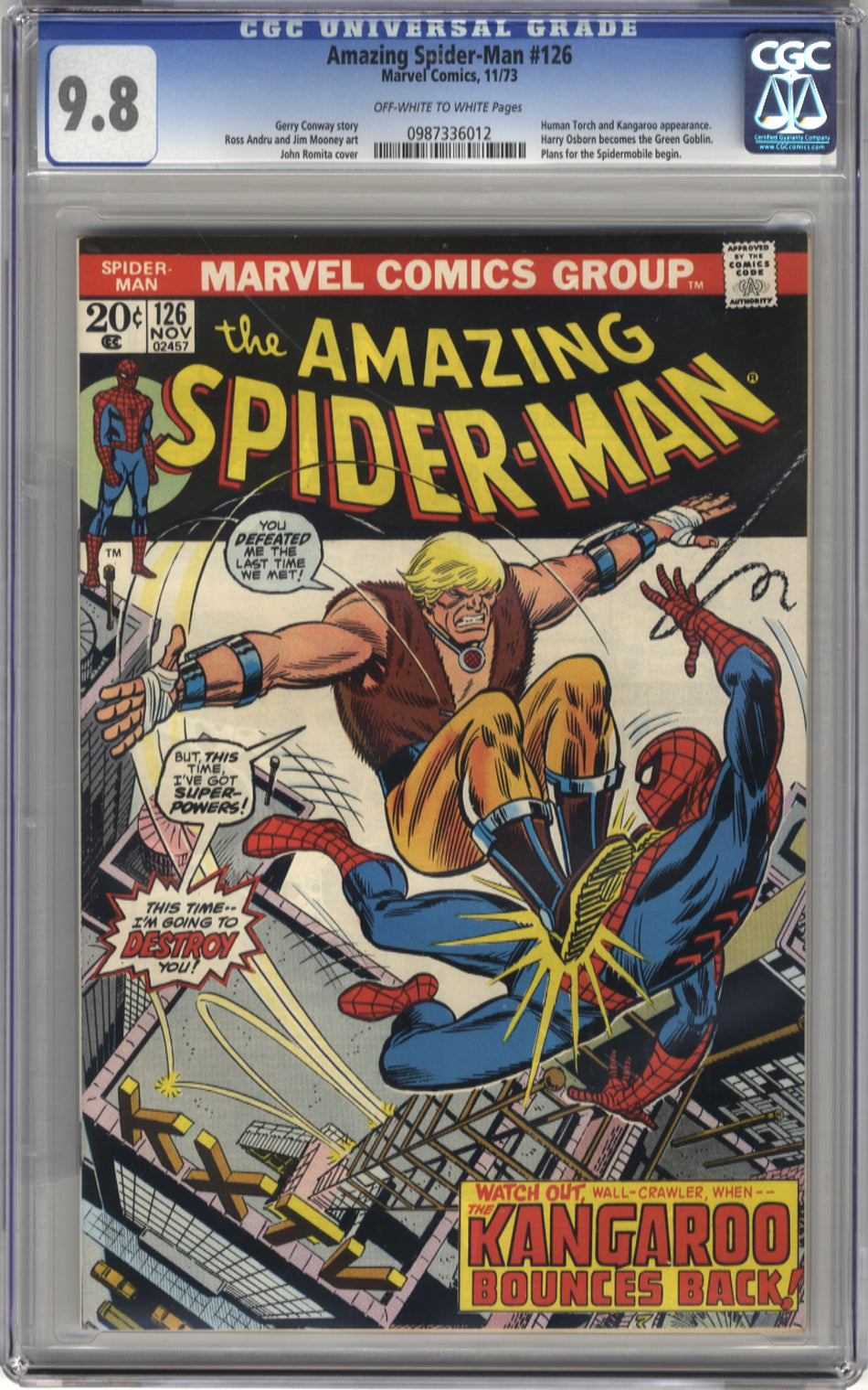 AMAZING SPIDER-MAN 126 - CGC 9.8