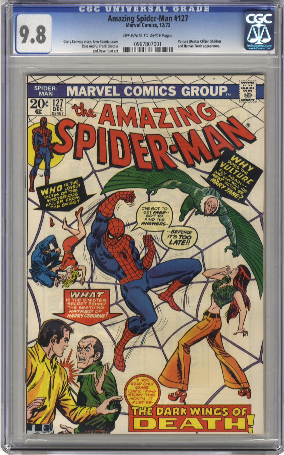 AMAZING SPIDER-MAN 127 - CGC 9.8