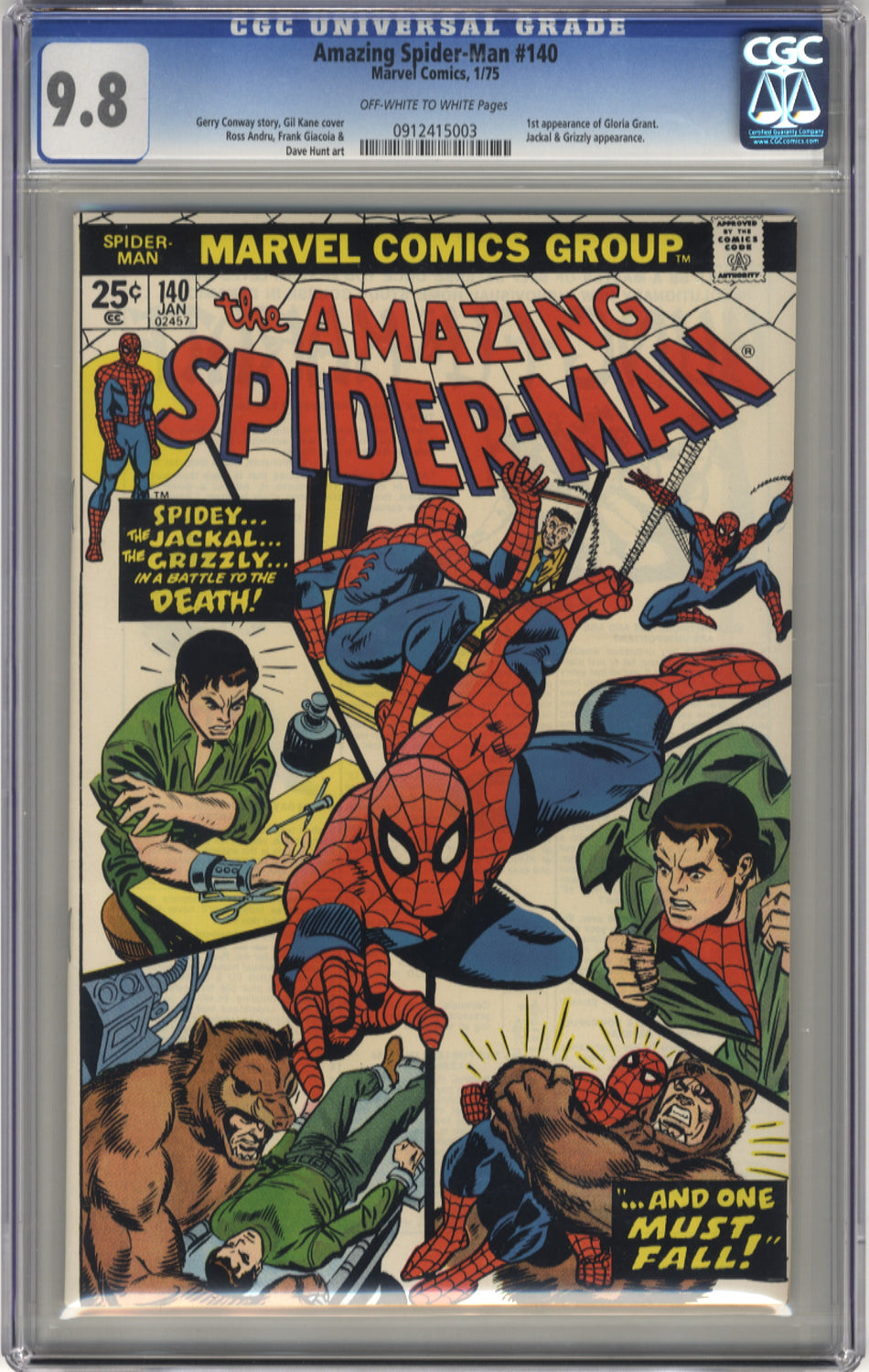 AMAZING SPIDER-MAN 140 - CGC 9.8