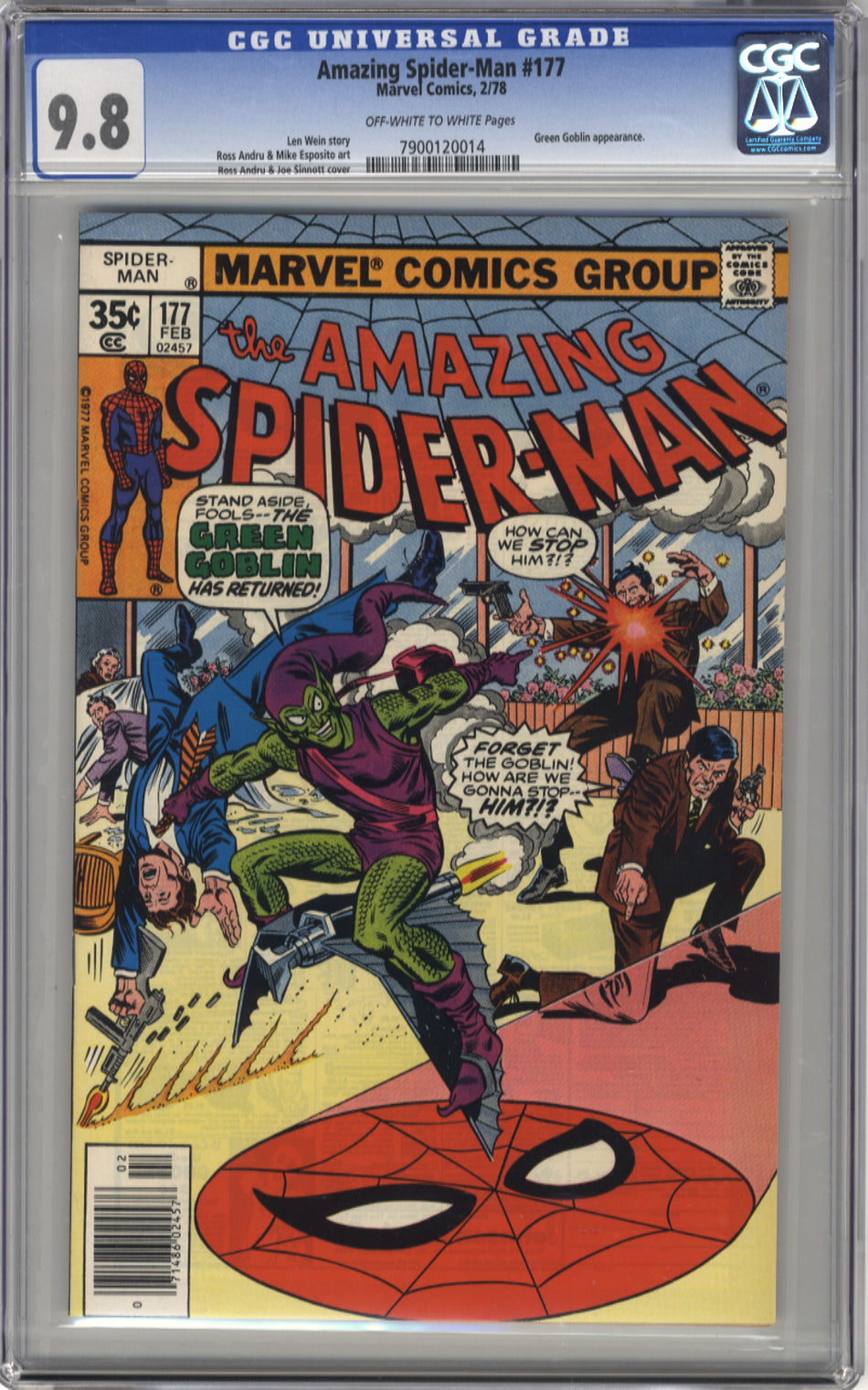 AMAZING SPIDER-MAN 177 - CGC 9.8