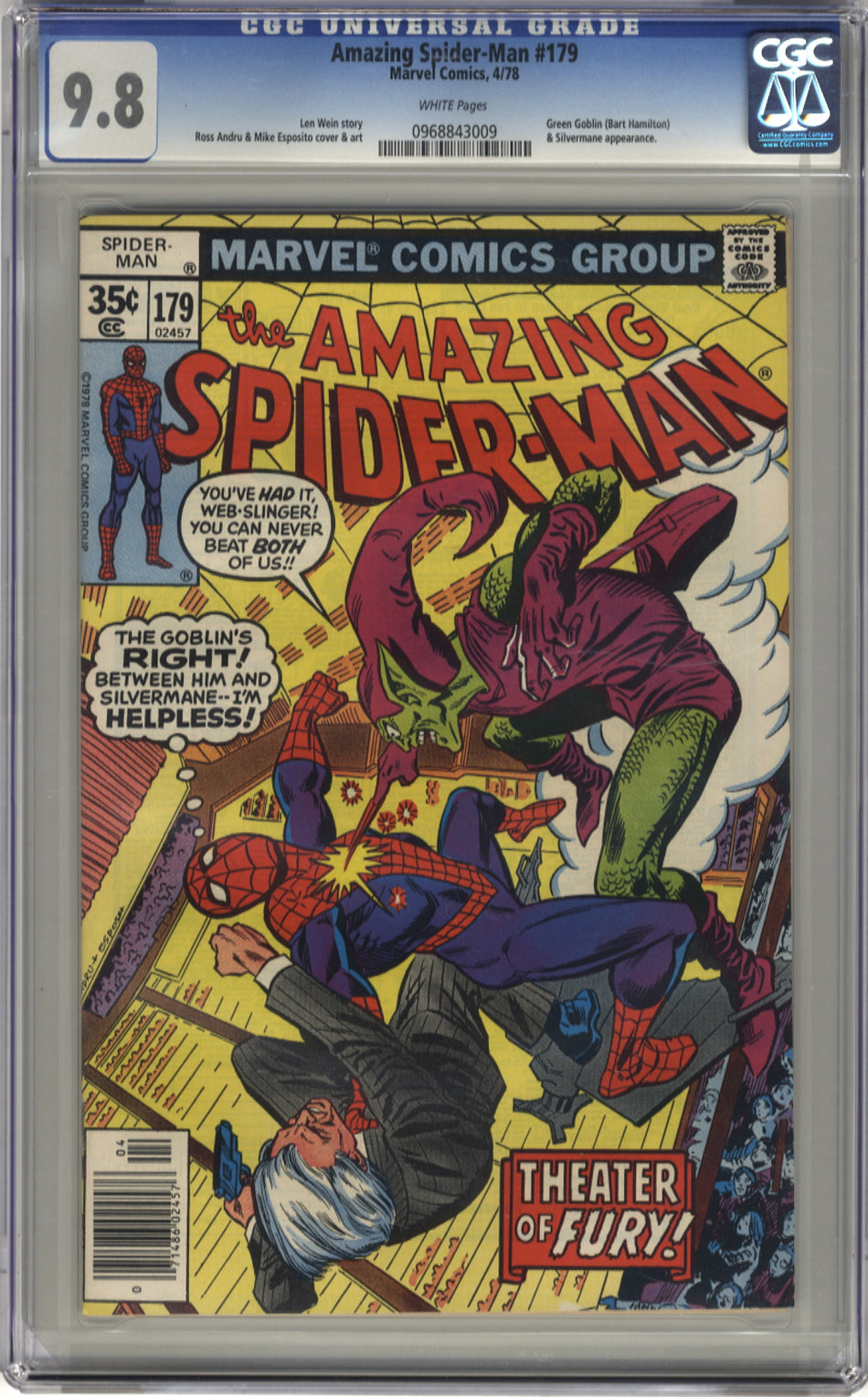 AMAZING SPIDER-MAN 179 - CGC 9.8