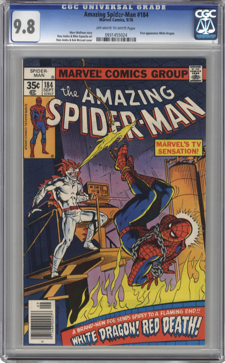 AMAZING SPIDER-MAN 184 - CGC 9.8