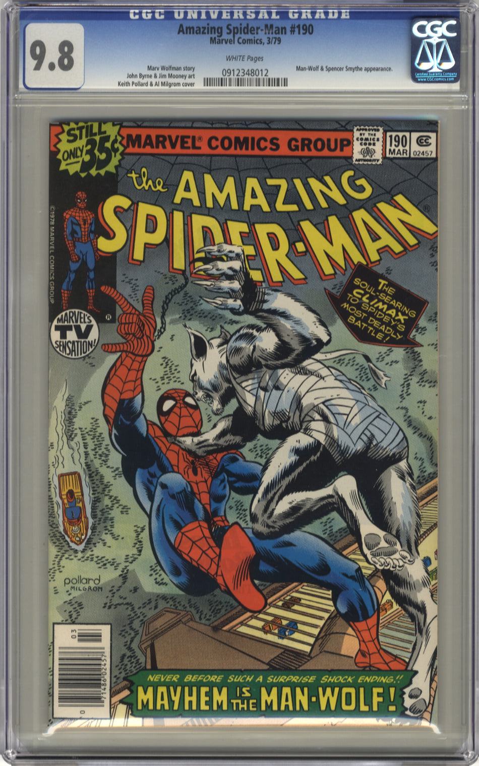 AMAZING SPIDER-MAN 190 - CGC 9.8
