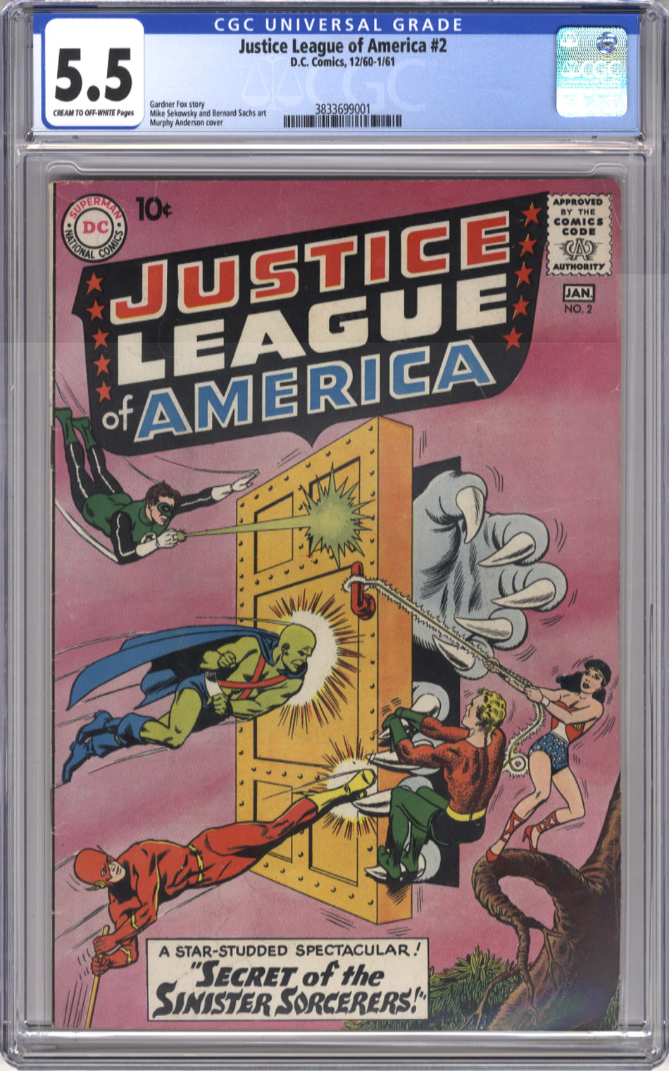 JUSTICE LEAGUE OF AMERICA 002 - CGC 5.5