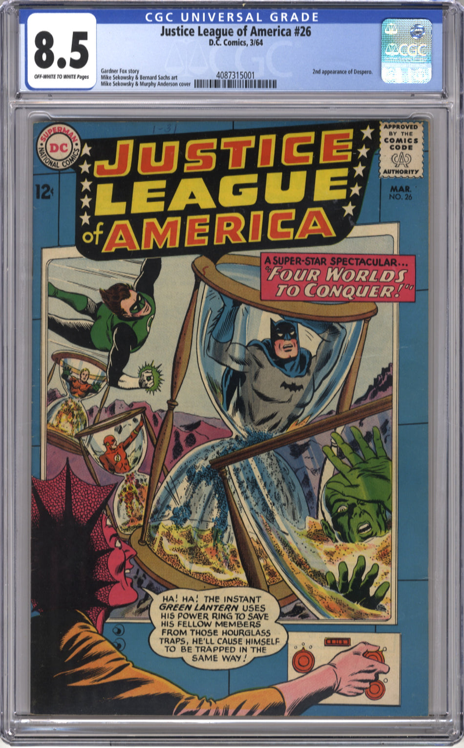 JUSTICE LEAGUE OF AMERICA 026 - CGC 8.5