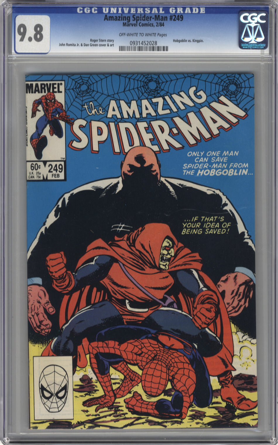 AMAZING SPIDER-MAN 249 - CGC 9.8