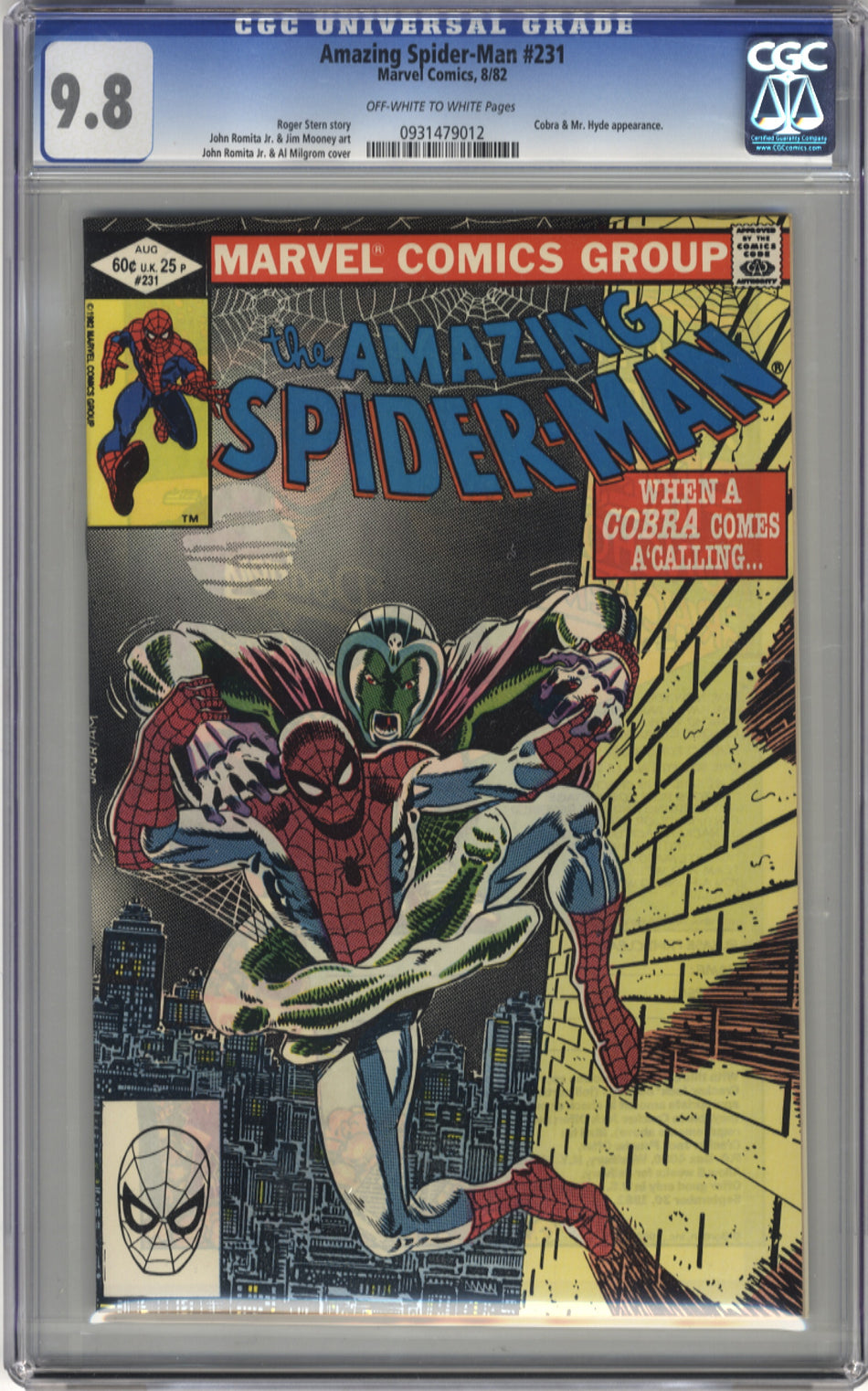 AMAZING SPIDER-MAN 231 - CGC 9.8
