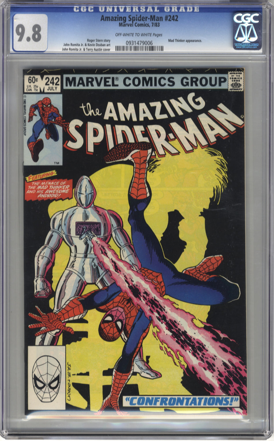 AMAZING SPIDER-MAN 242 - CGC 9.8