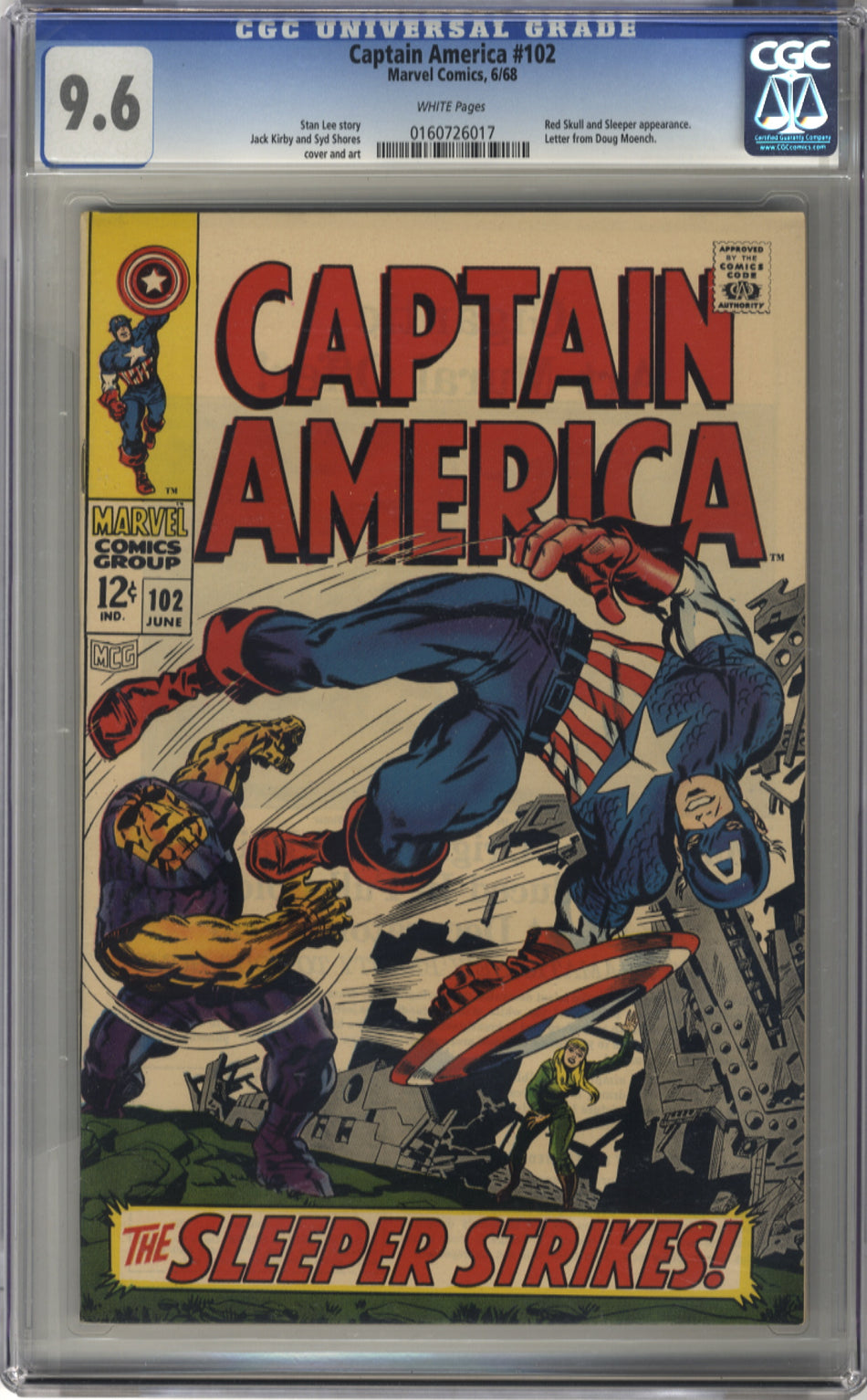 CAPTAIN AMERICA 102 - CGC 9.6