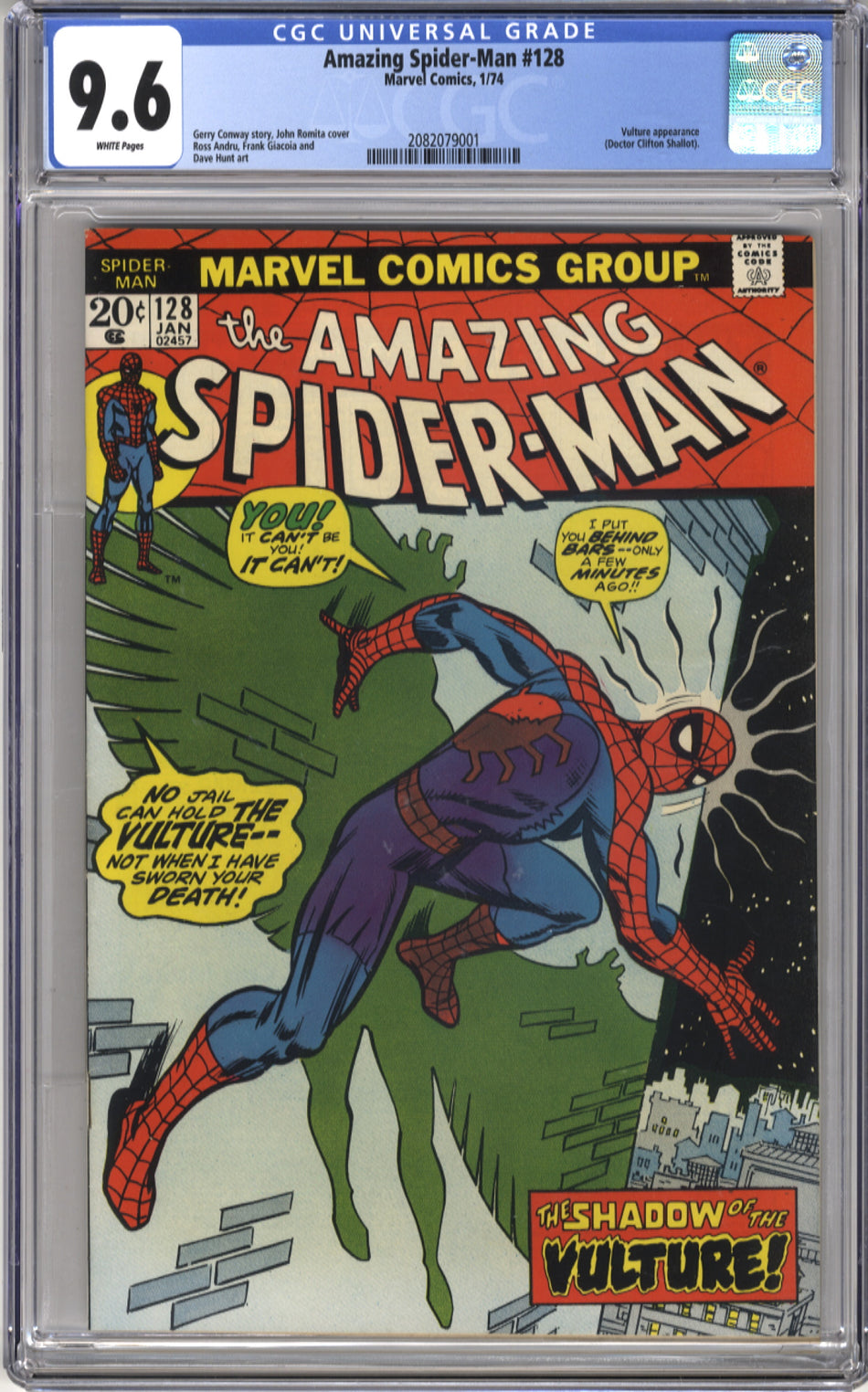 AMAZING SPIDER-MAN 128 - CGC 9.6