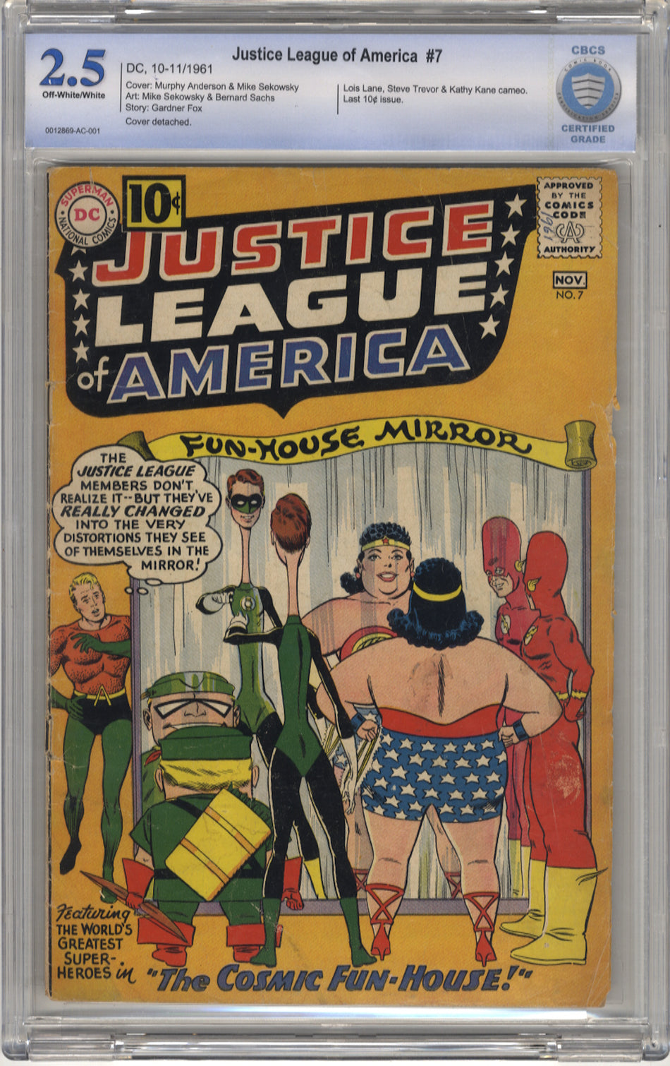 JUSTICE LEAGUE OF AMERICA 007 - CBCS 2.5