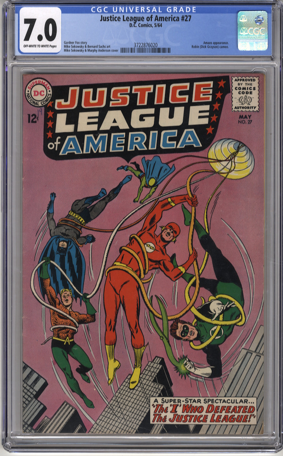 JUSTICE LEAGUE OF AMERICA 027 - CGC 7.0