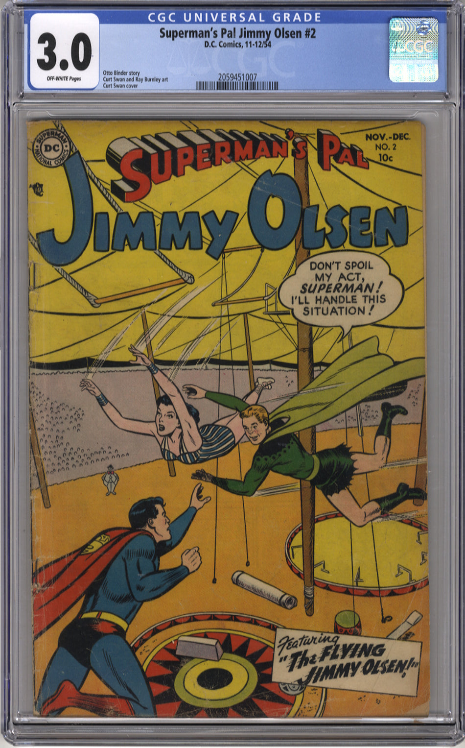 SUPERMAN'S PAL, JIMMY OLSEN 02 - CGC 3.0