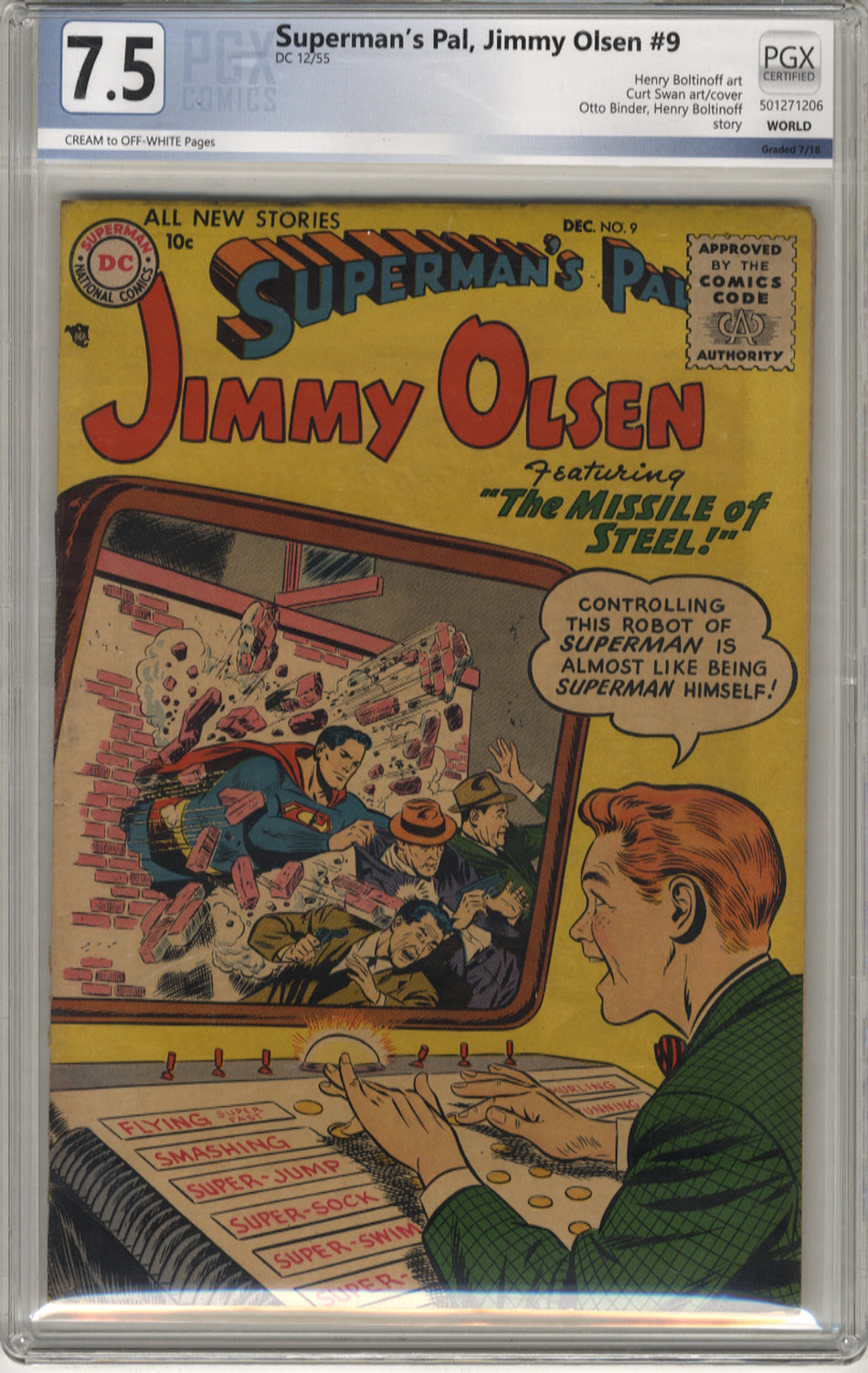 SUPERMAN'S PAL, JIMMY OLSEN 09 - PGX 7.5