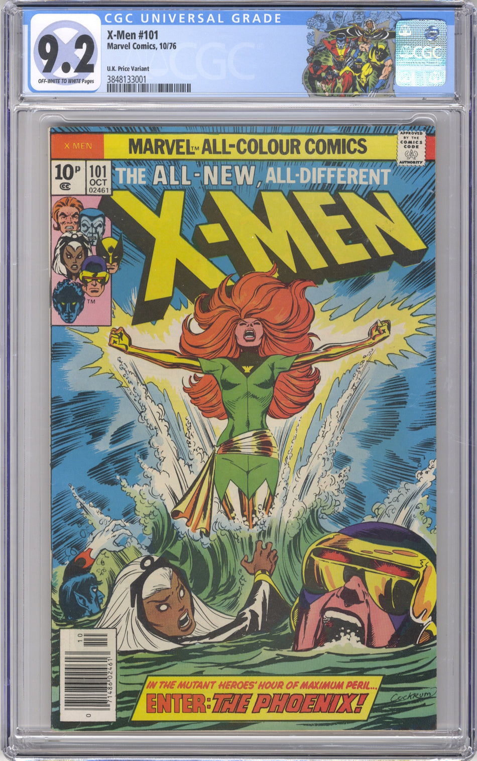 X-MEN 101 - CGC 9.2 - U.K. Price Variant