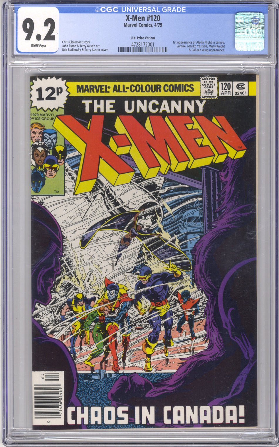 X-MEN 120 - CGC 9.2 - U.K. Variant