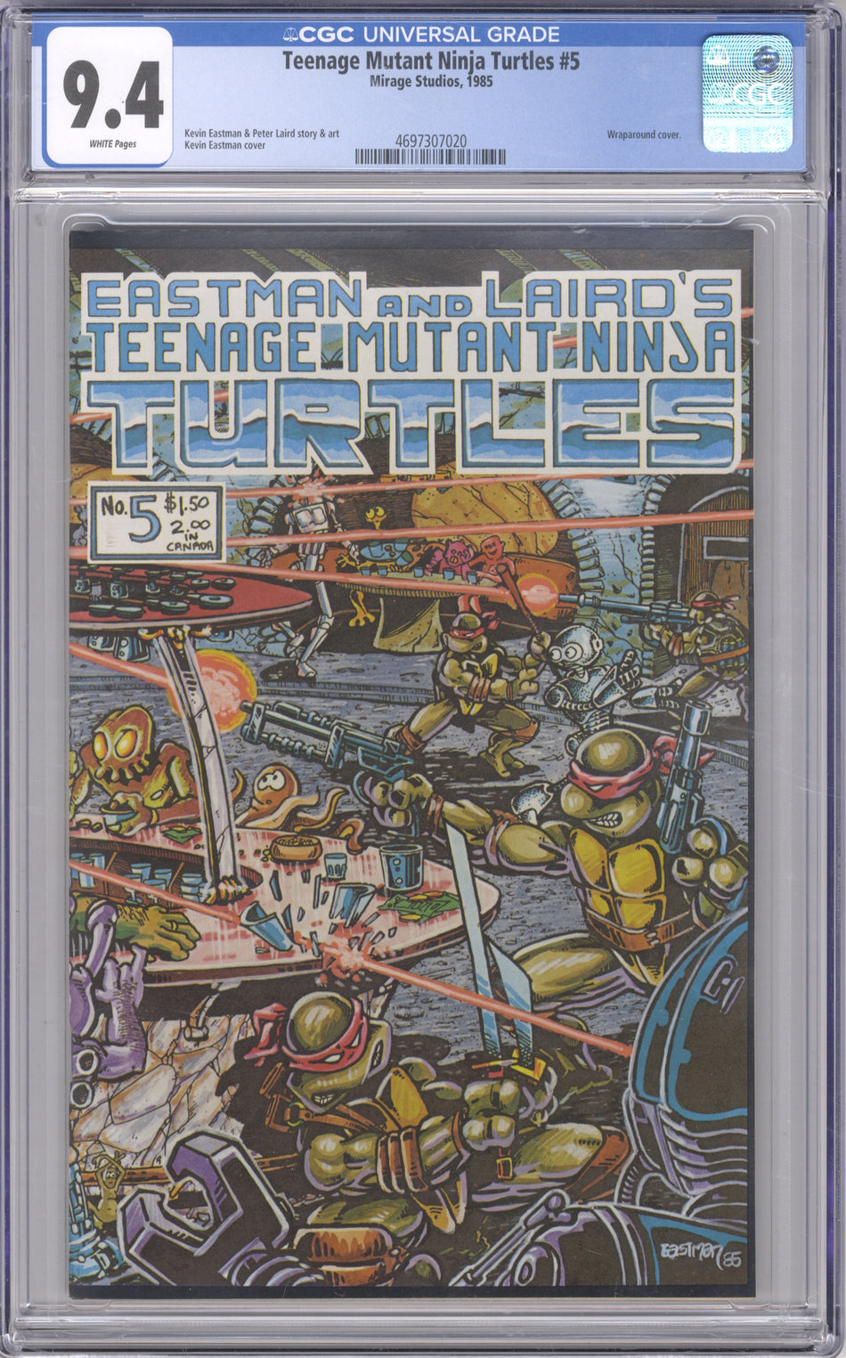 TEENAGE MUTANT NINJA TURTLES 5 - CGC 9.4