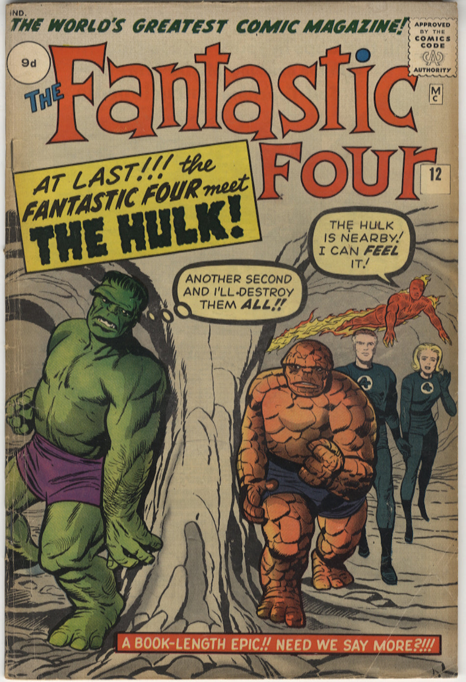 FANTASTIC FOUR 012 VG (4.0) Pence