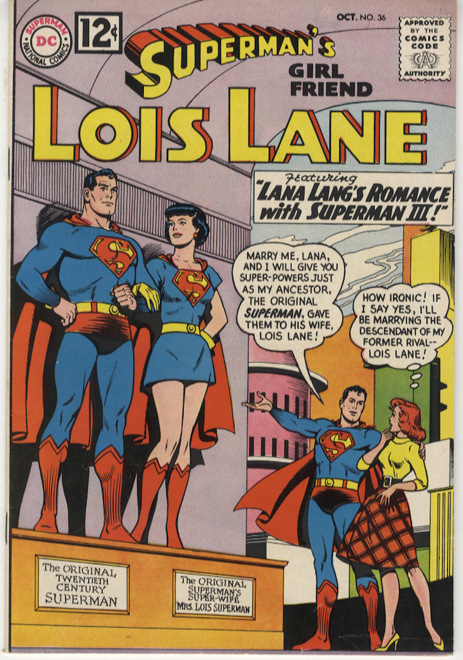 SUPERMAN'S GIRLFRIEND LOIS LANE 36 VFN- (7.5)