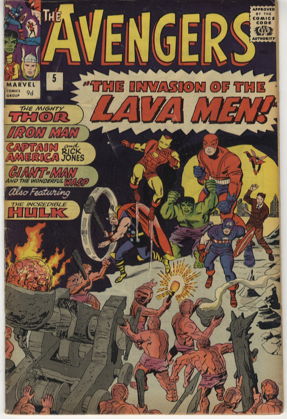AVENGERS 005 VG- (3.5) Pence