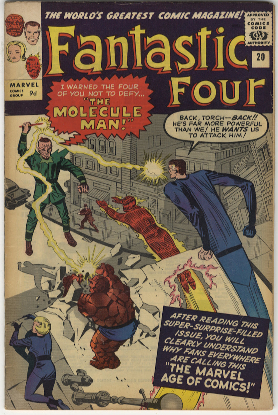 FANTASTIC FOUR 020 VG+ (4.5) Pence