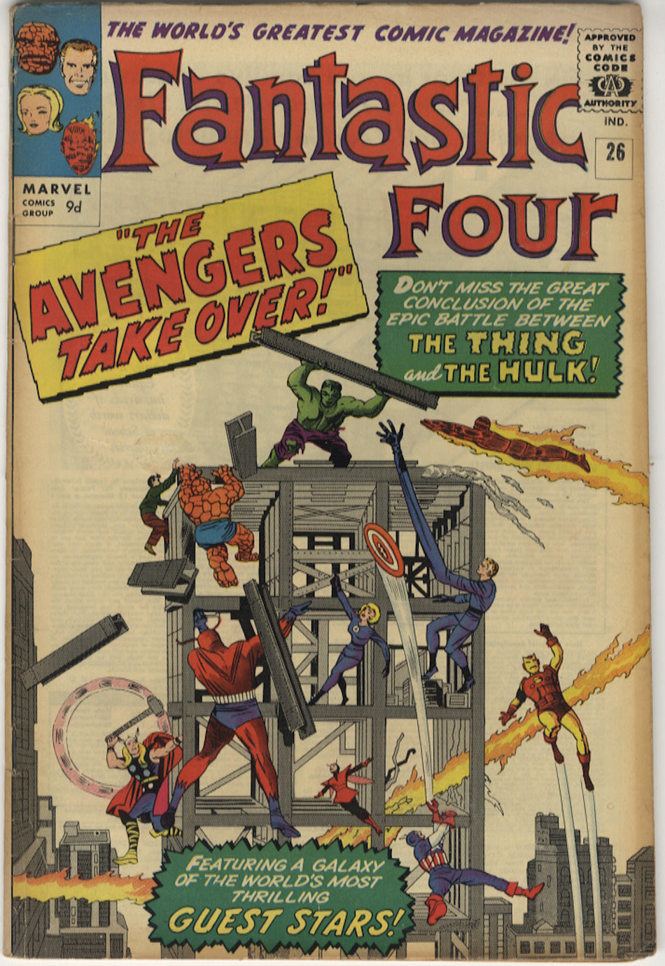 FANTASTIC FOUR 026 VG- (3.5) Pence