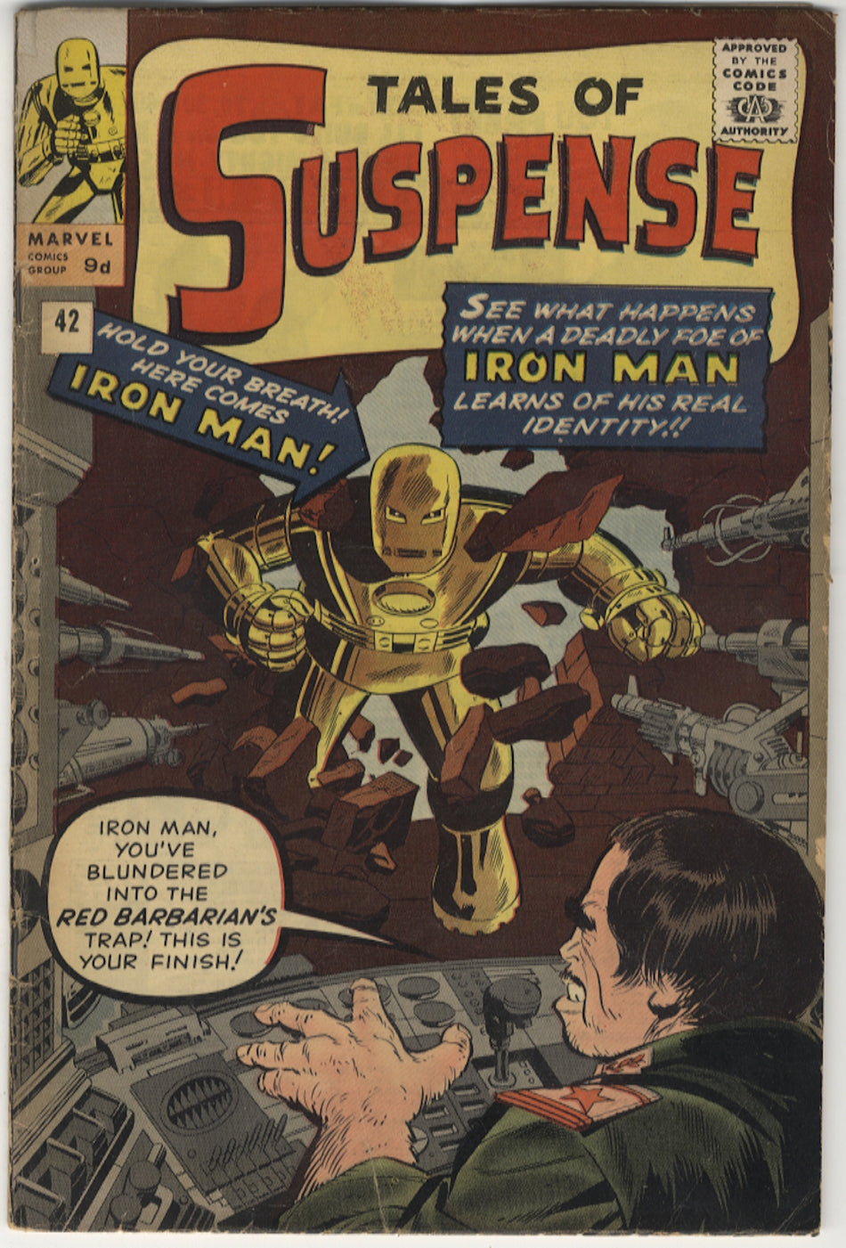 TALES OF SUSPENSE 42 VG+ (4.5) Pence