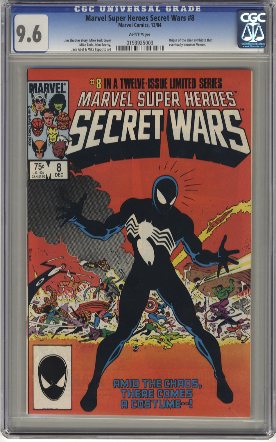 MARVEL SUPER-HEROES SECRET WARS 8 - CGC 9.6
