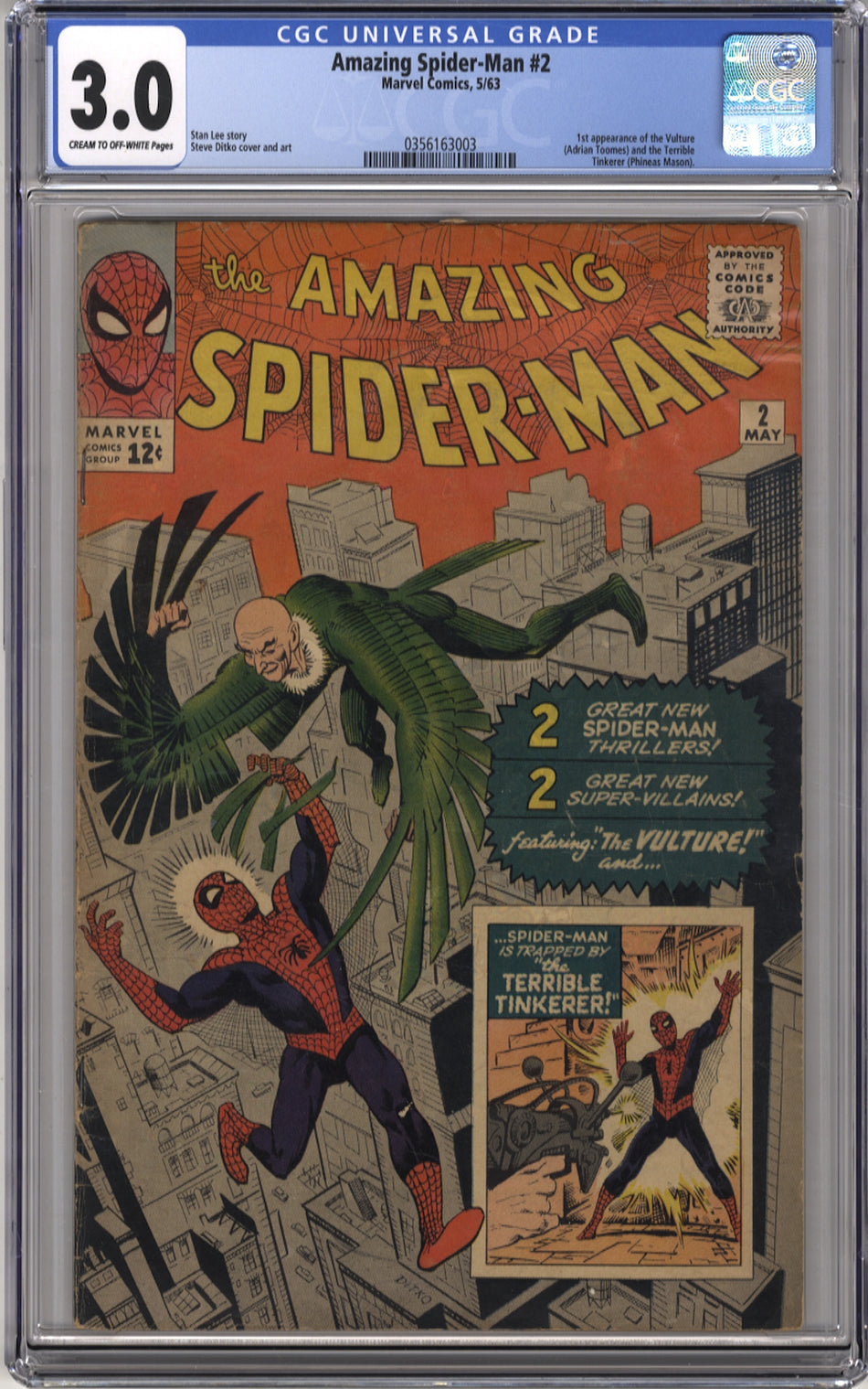 AMAZING SPIDER-MAN 002 - CGC 3.0