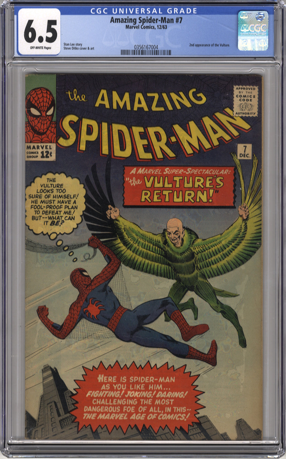 AMAZING SPIDER-MAN 007 - CGC 6.5