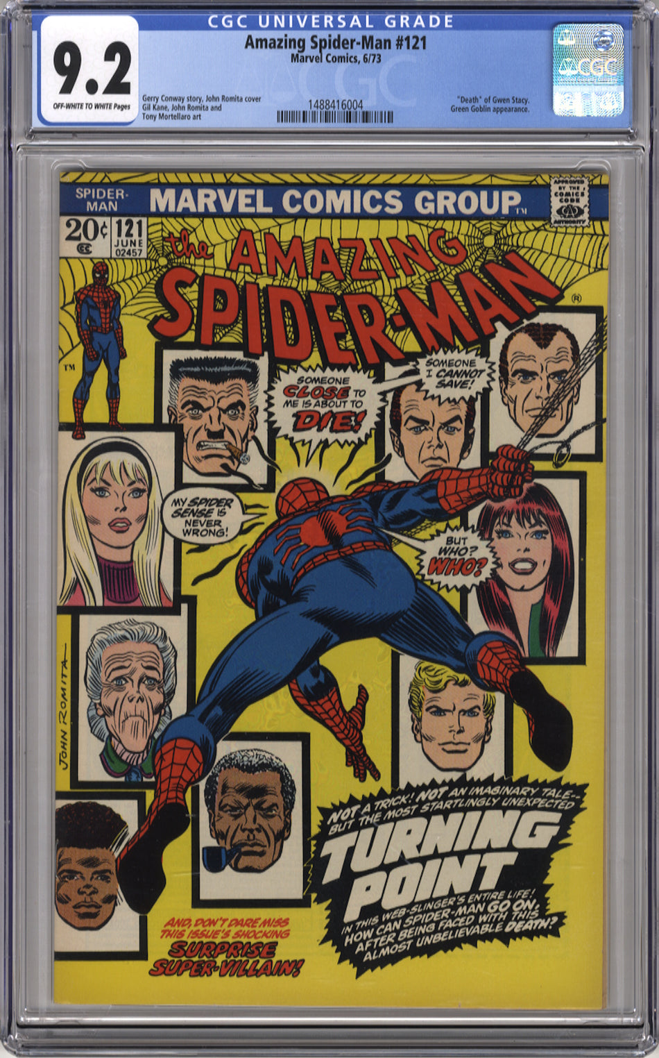 AMAZING SPIDER-MAN 121 - CGC 9.2
