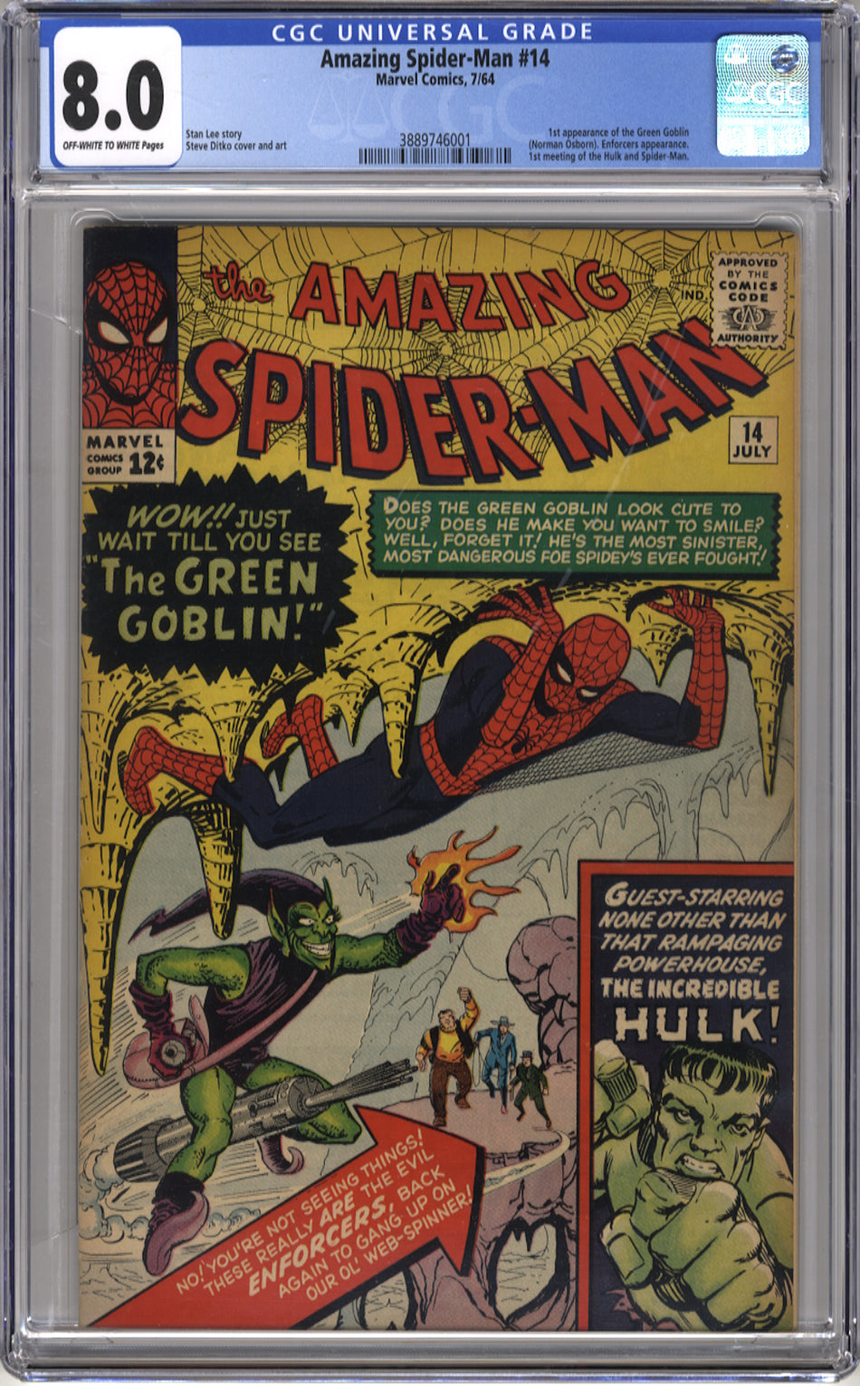 AMAZING SPIDER-MAN 014 - CGC 8.0