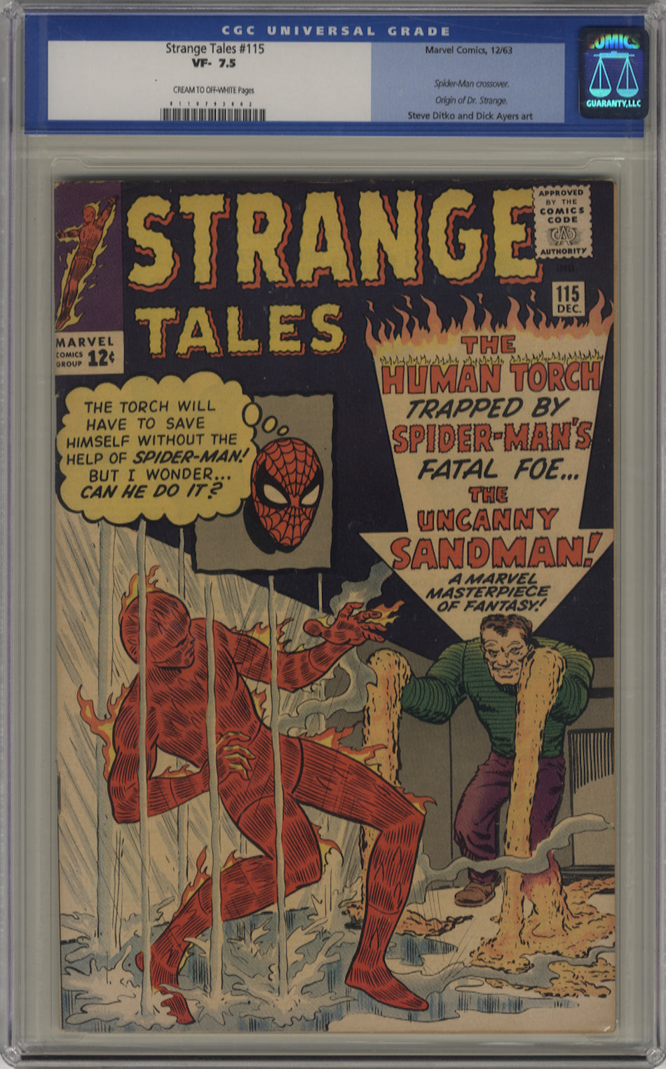 STRANGE TALES 115 - CGC 7.5