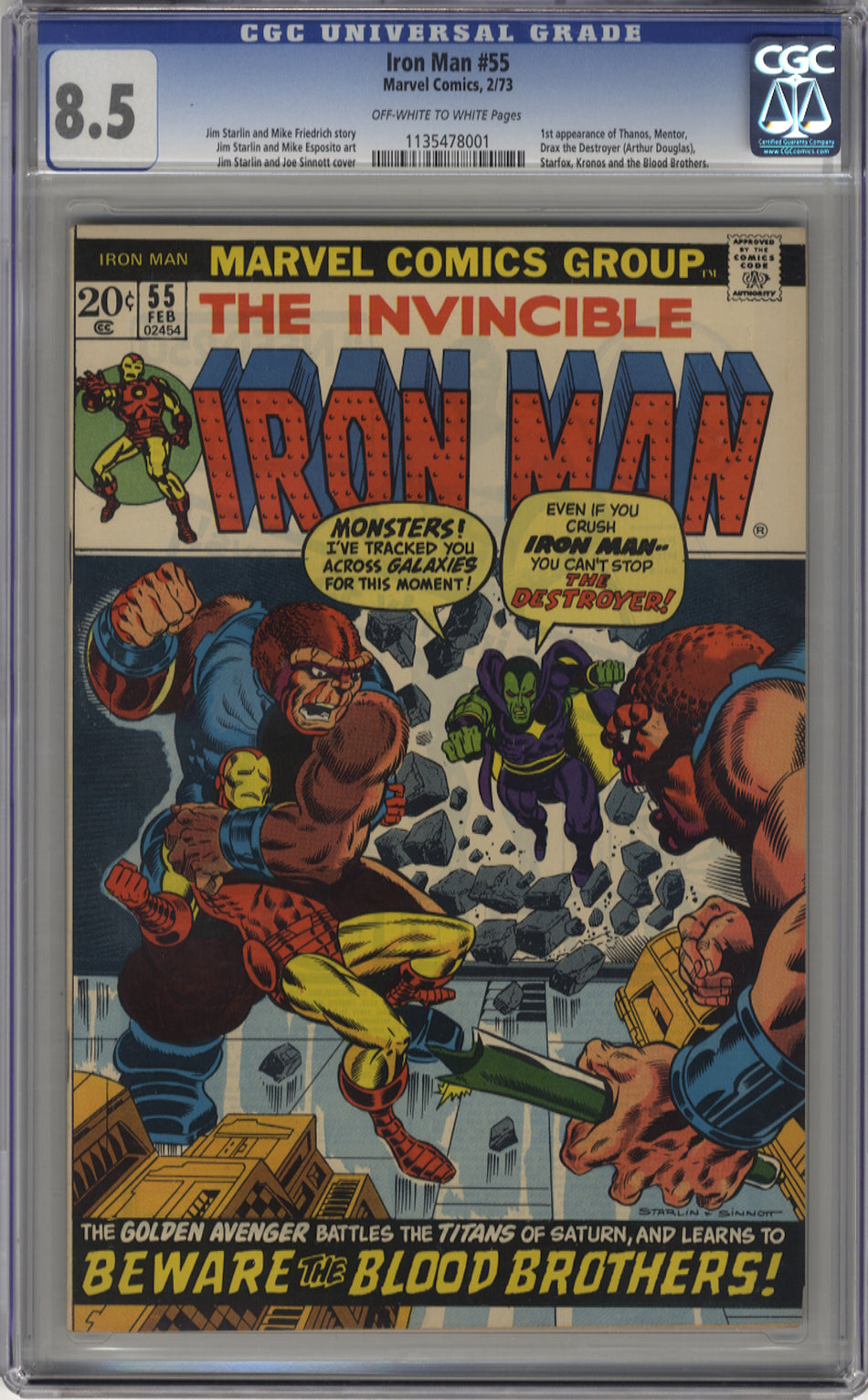 IRON MAN 055 - CGC 8.5