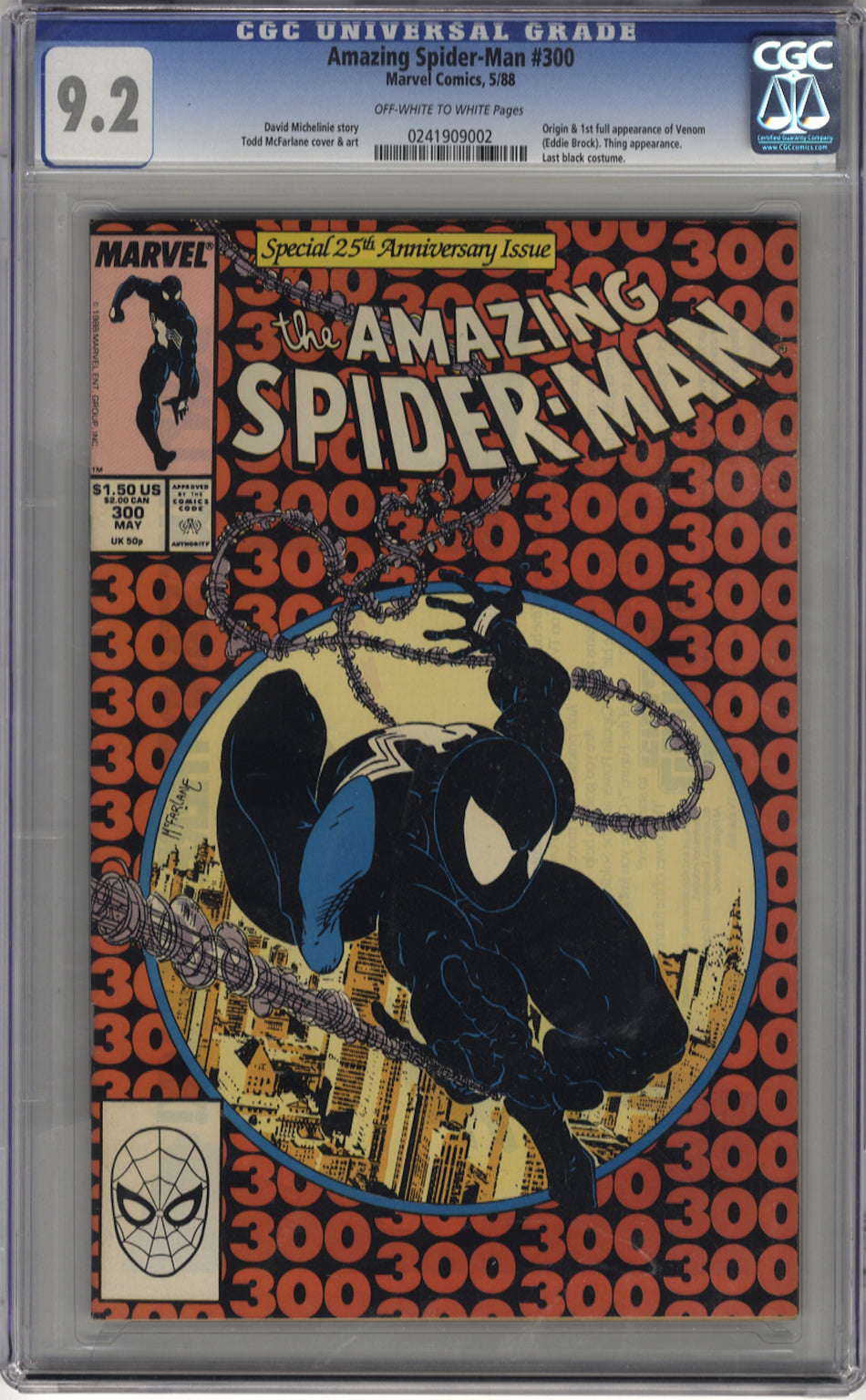 AMAZING SPIDER-MAN 300 - CGC 9.2