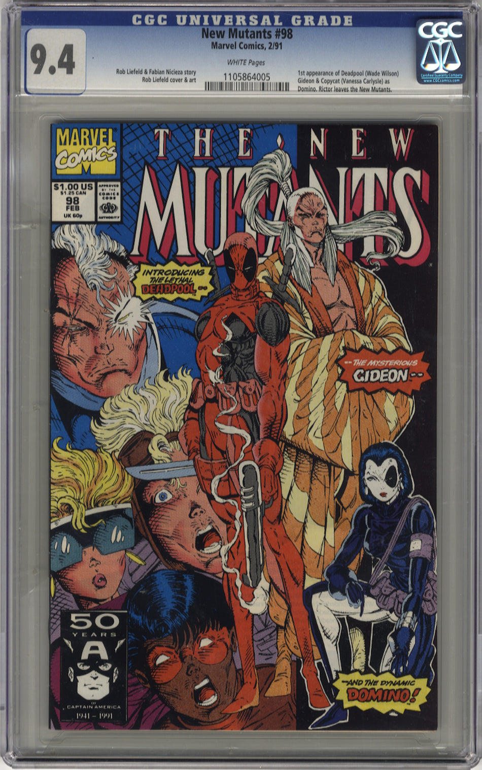 NEW MUTANTS 098 - CGC 9.4