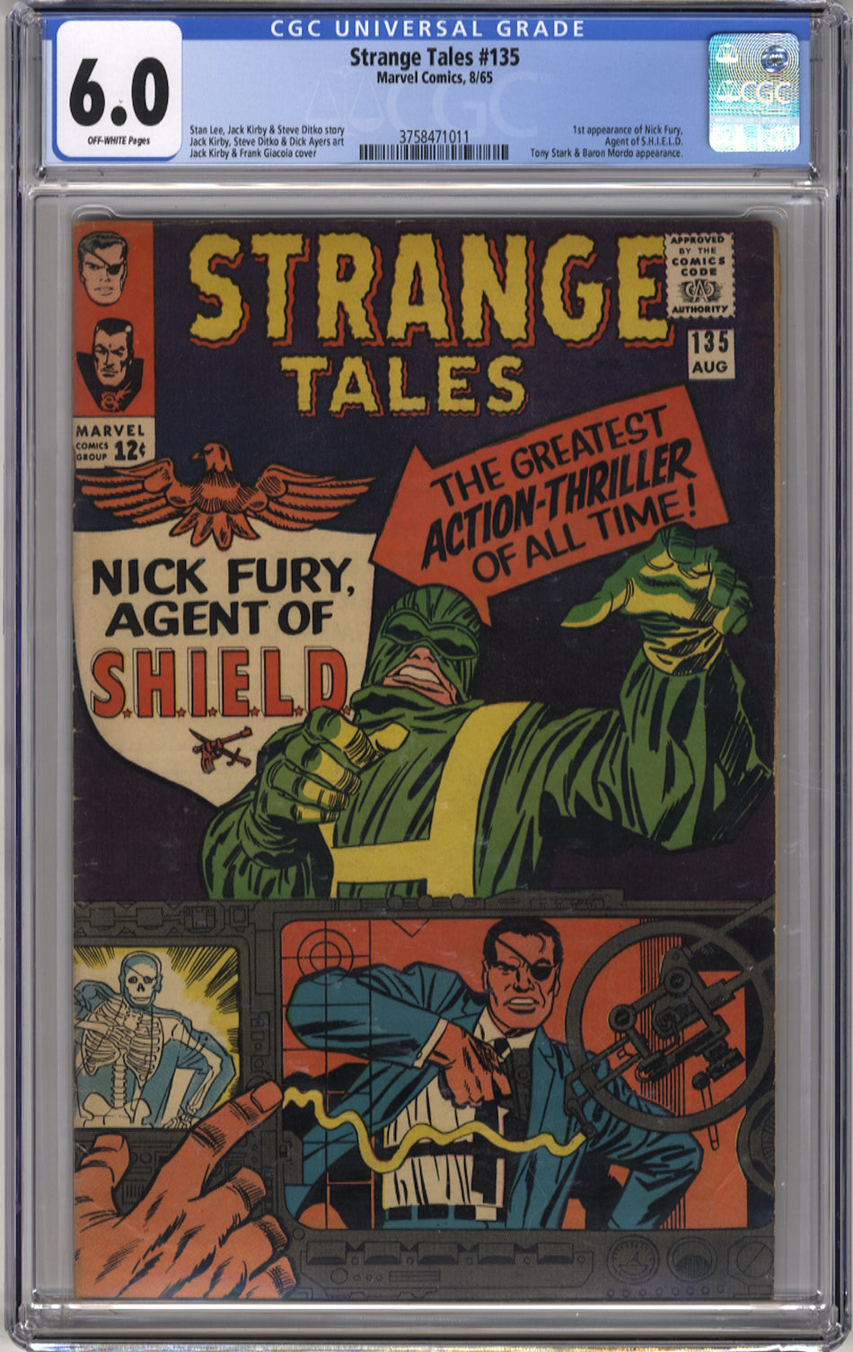 STRANGE TALES 135 - CGC 6.0