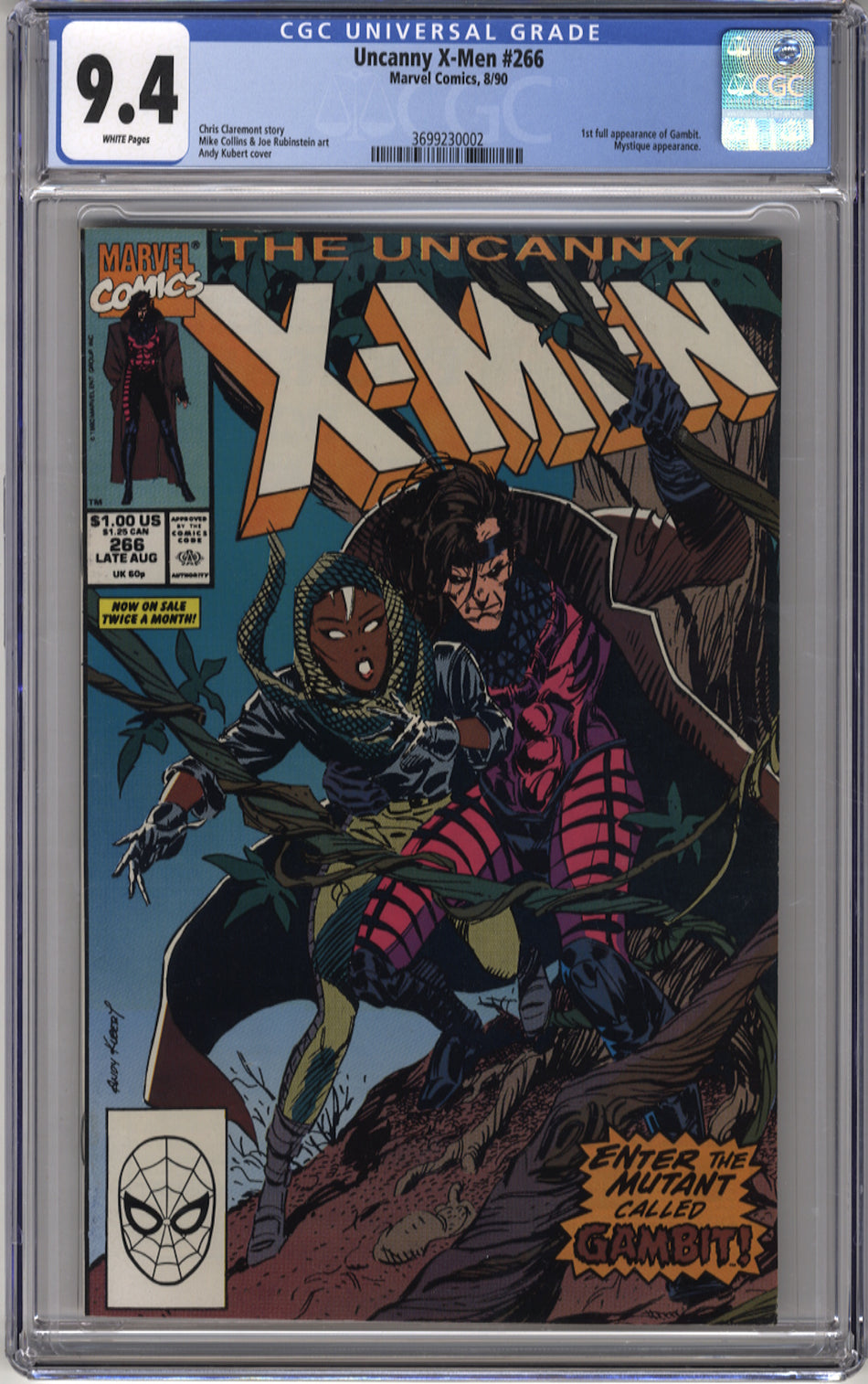X-MEN 266 (UNCANNY) - CGC 9.4