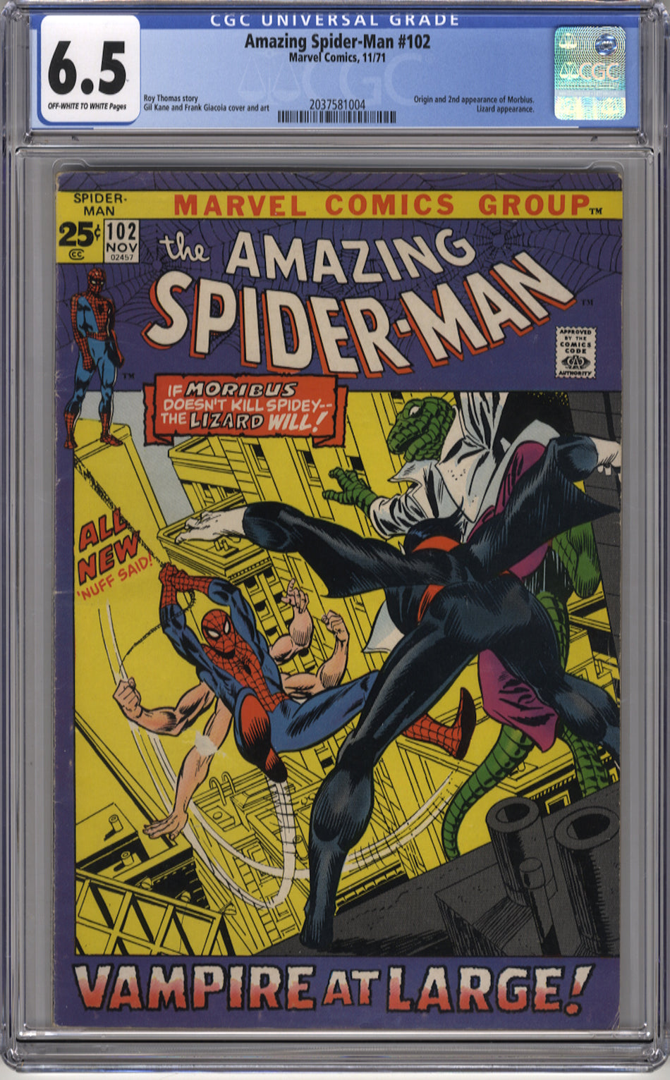 AMAZING SPIDER-MAN 102 - CGC 6.5