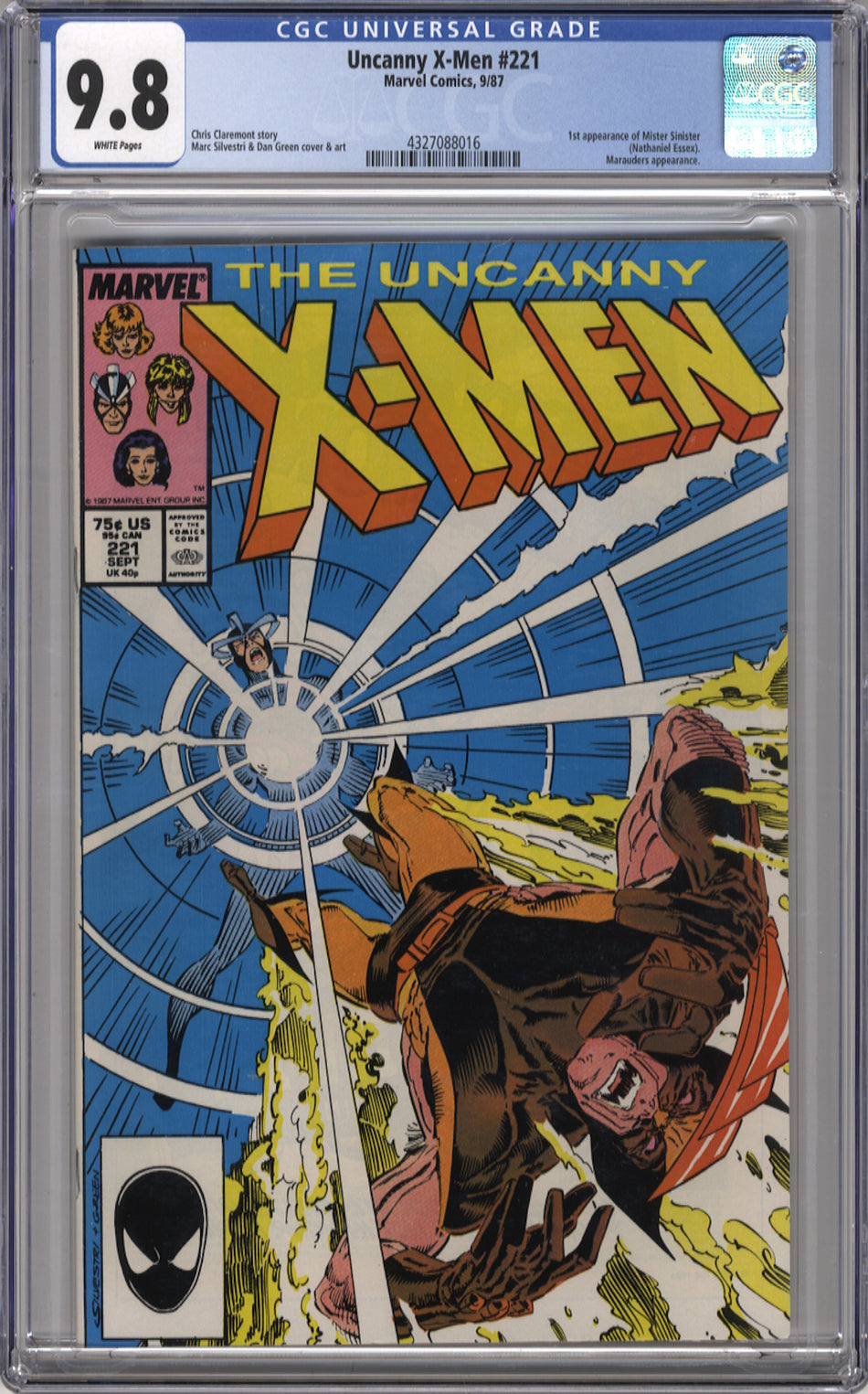 X-MEN 221 (UNCANNY) - CGC 9.8