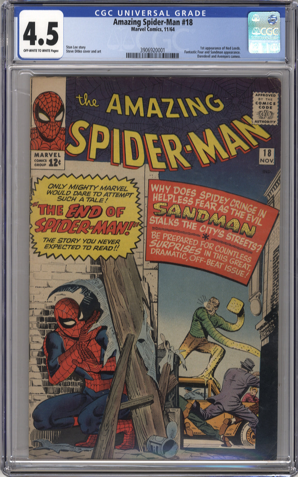 AMAZING SPIDER-MAN 018 - CGC 4.5