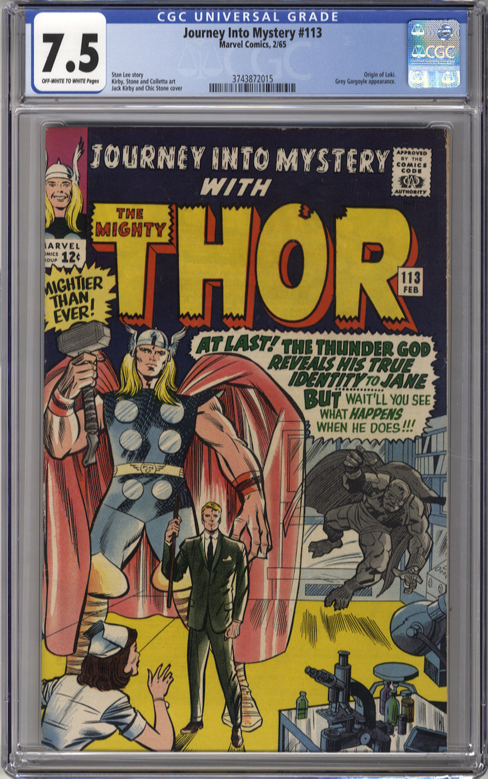 JOURNEY INTO MYSTERY 113 - CGC 7.5